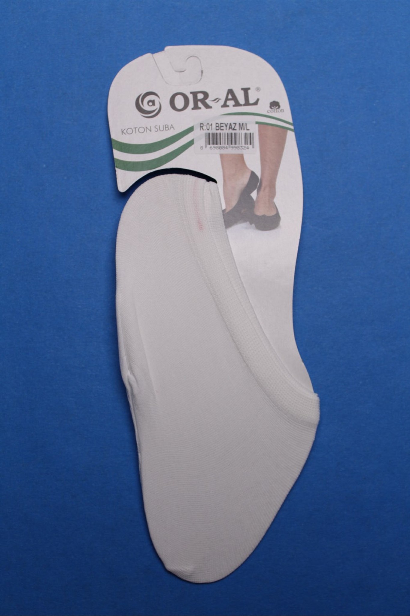 Oral Suba Koton Taban Çorap 12'li
