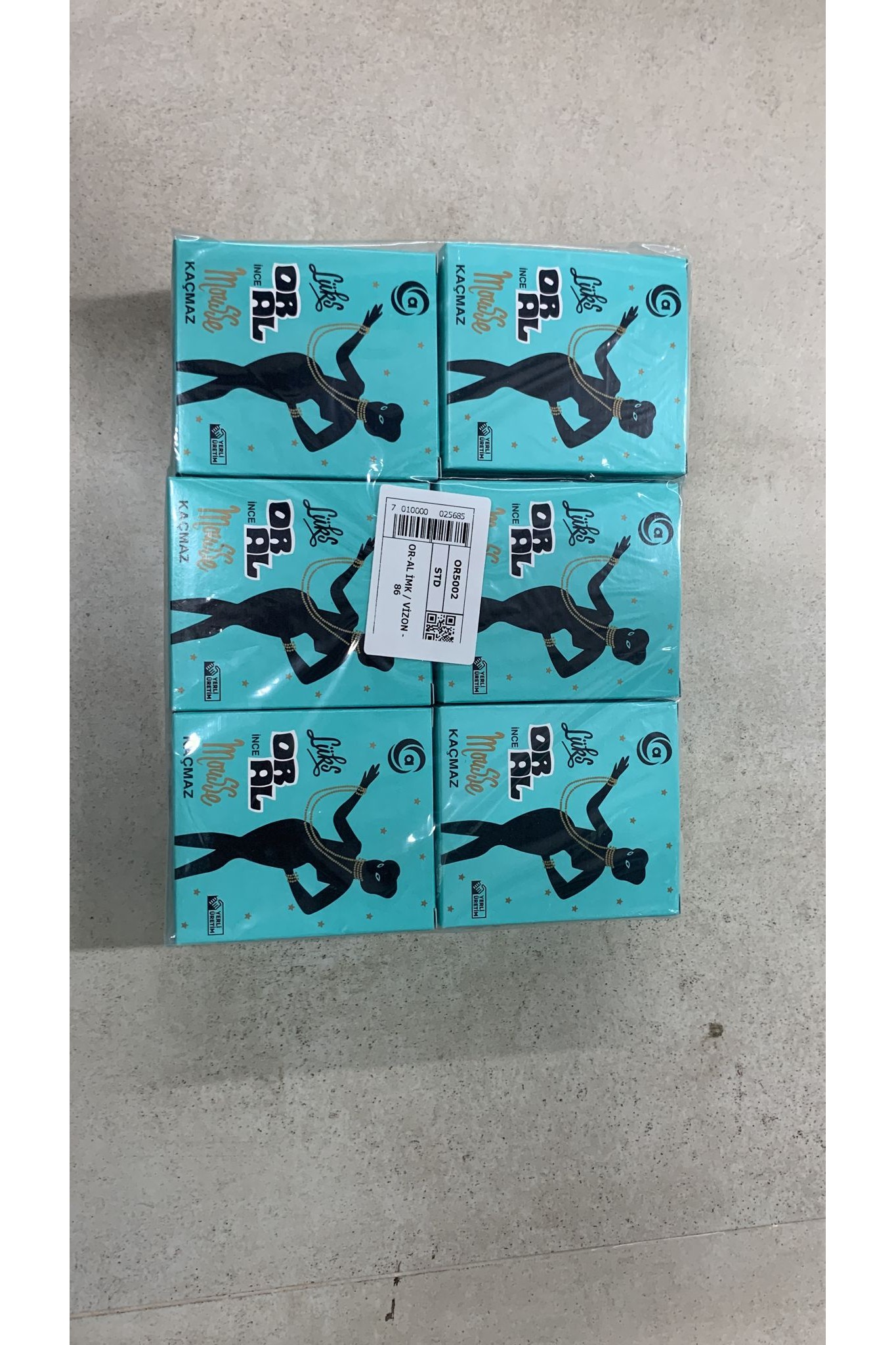 Oral Imk Mavı Kacmaz RENK:17 Çorap 12'li