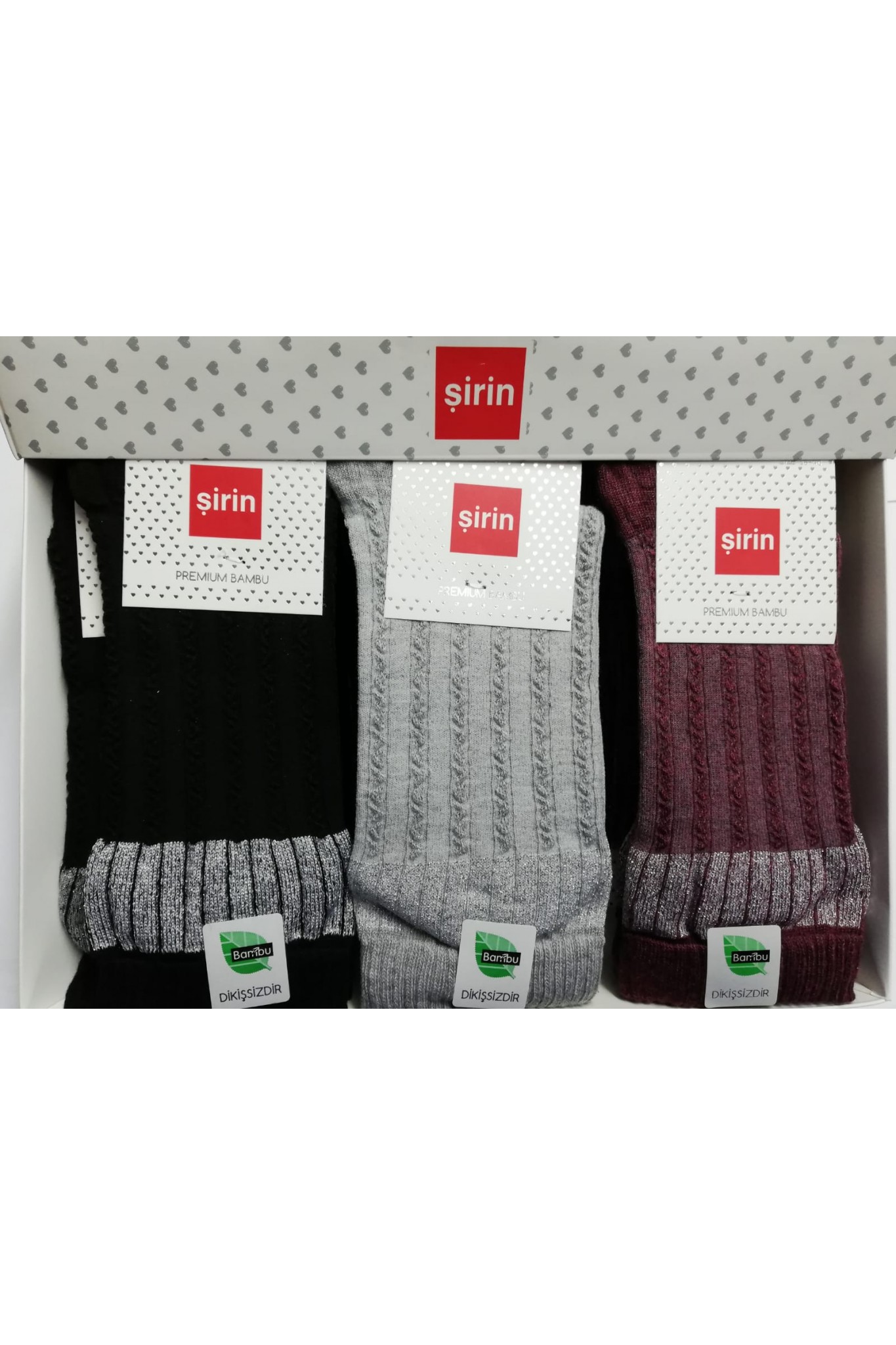 Şirin 4450 Kadın Desenlı Bambu Soket 12'li