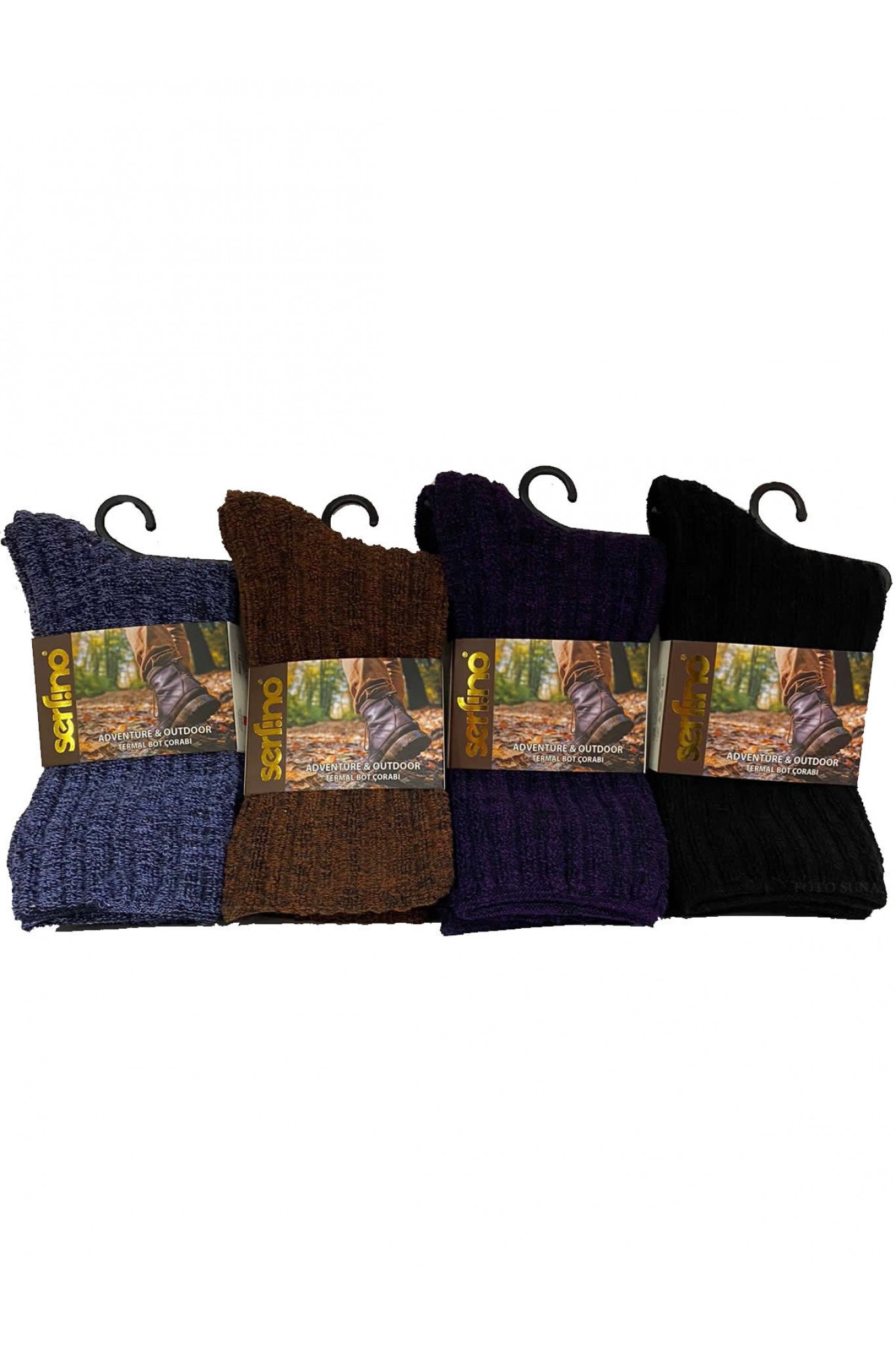 Şirin Kadın Thermal Kadıfe Ters Havlu Çorap 12'li