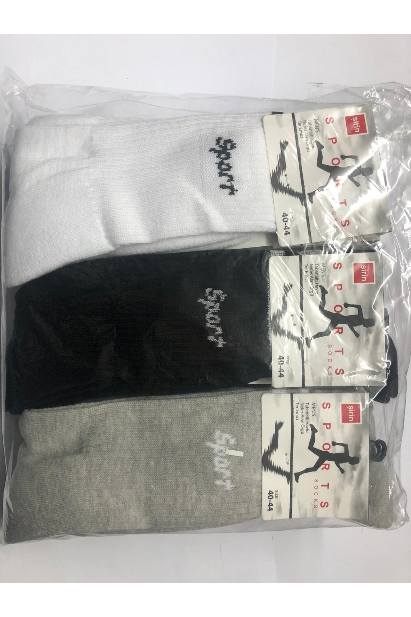 Şirin 7915 Erkek Havlu Sport Çorap 12'li