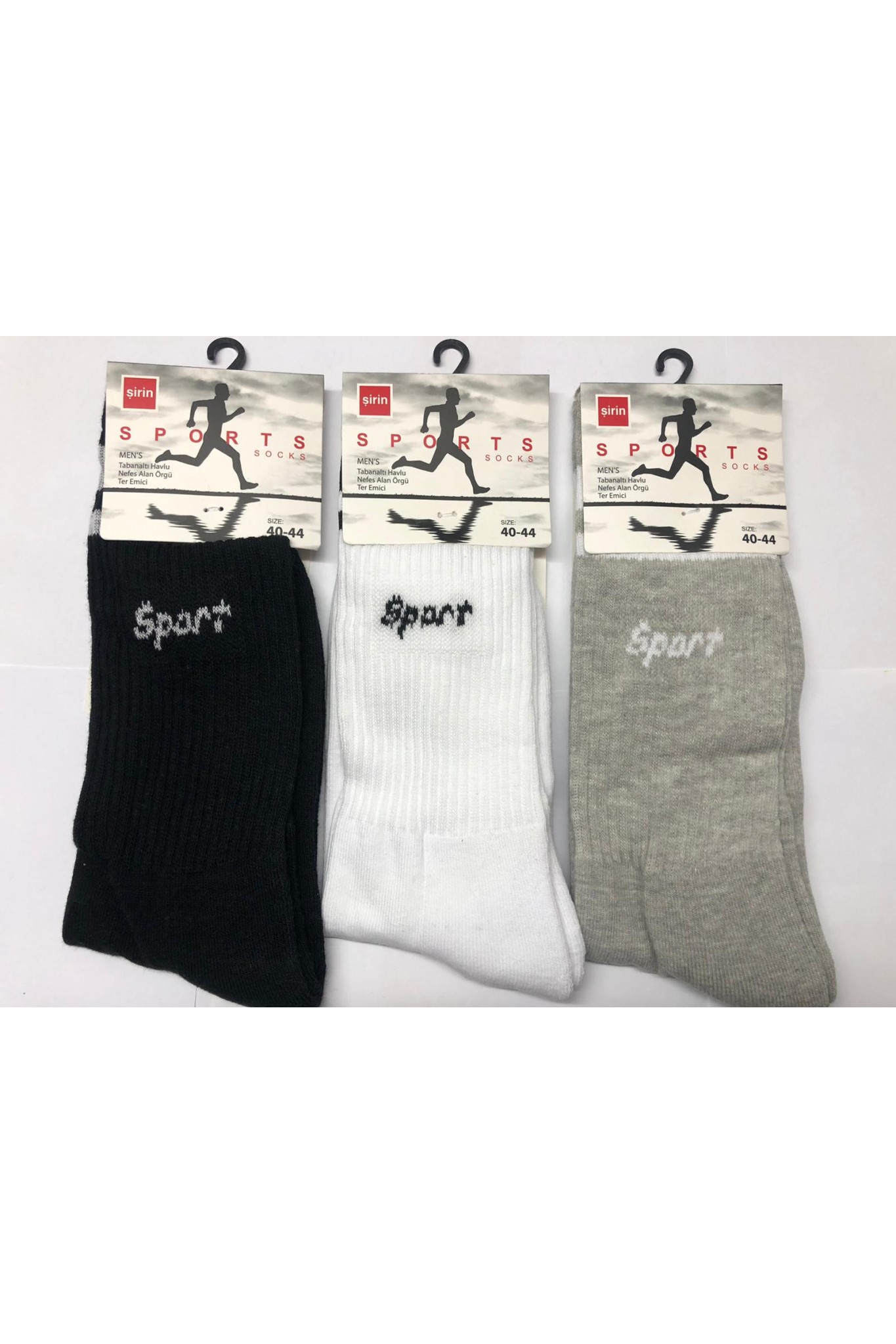 Şirin 7915 Erkek Havlu Sport Çorap 12'li