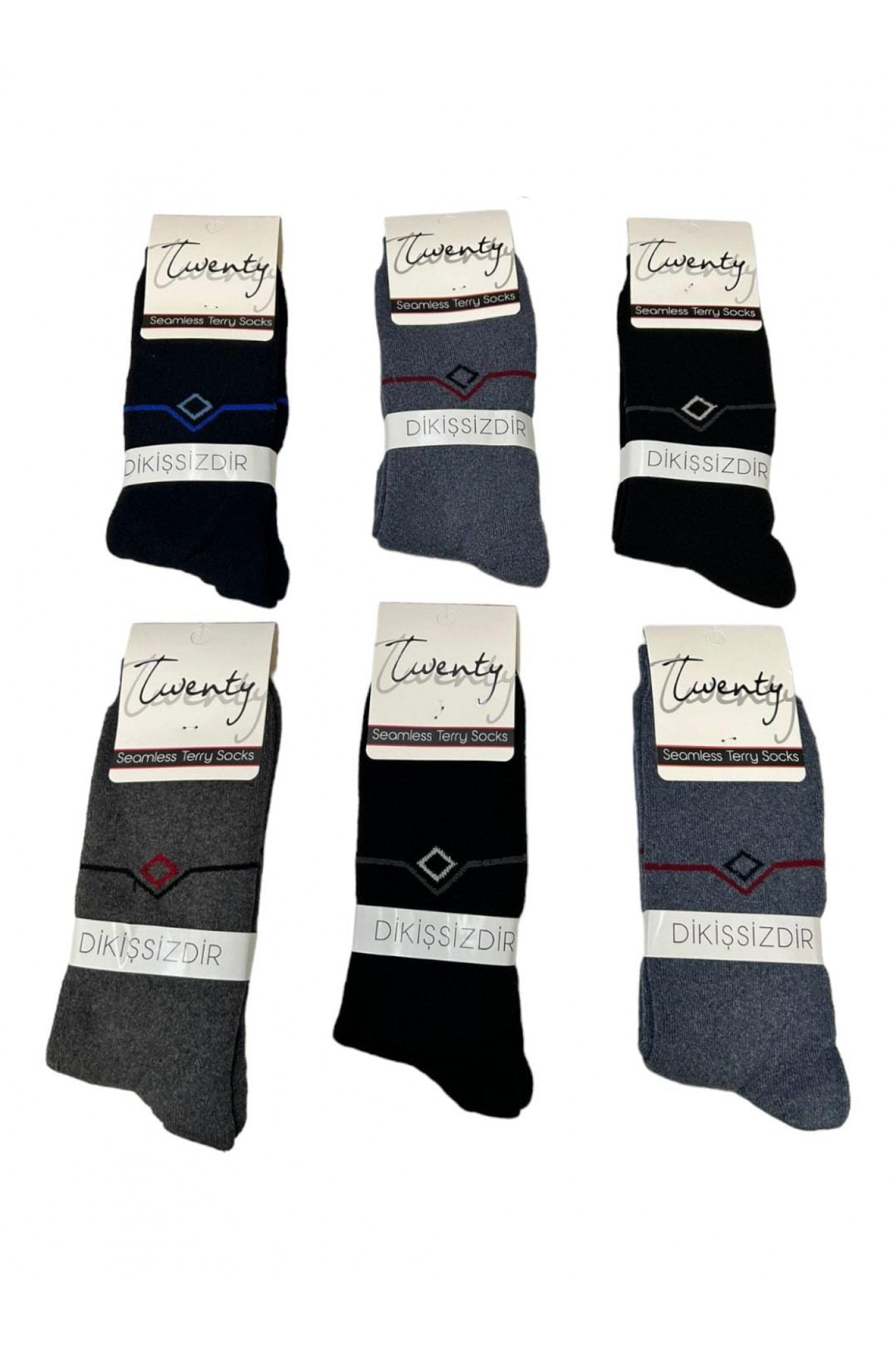 A.R.Ç Erkek Dikişsiz Havlu Çorap 12'li