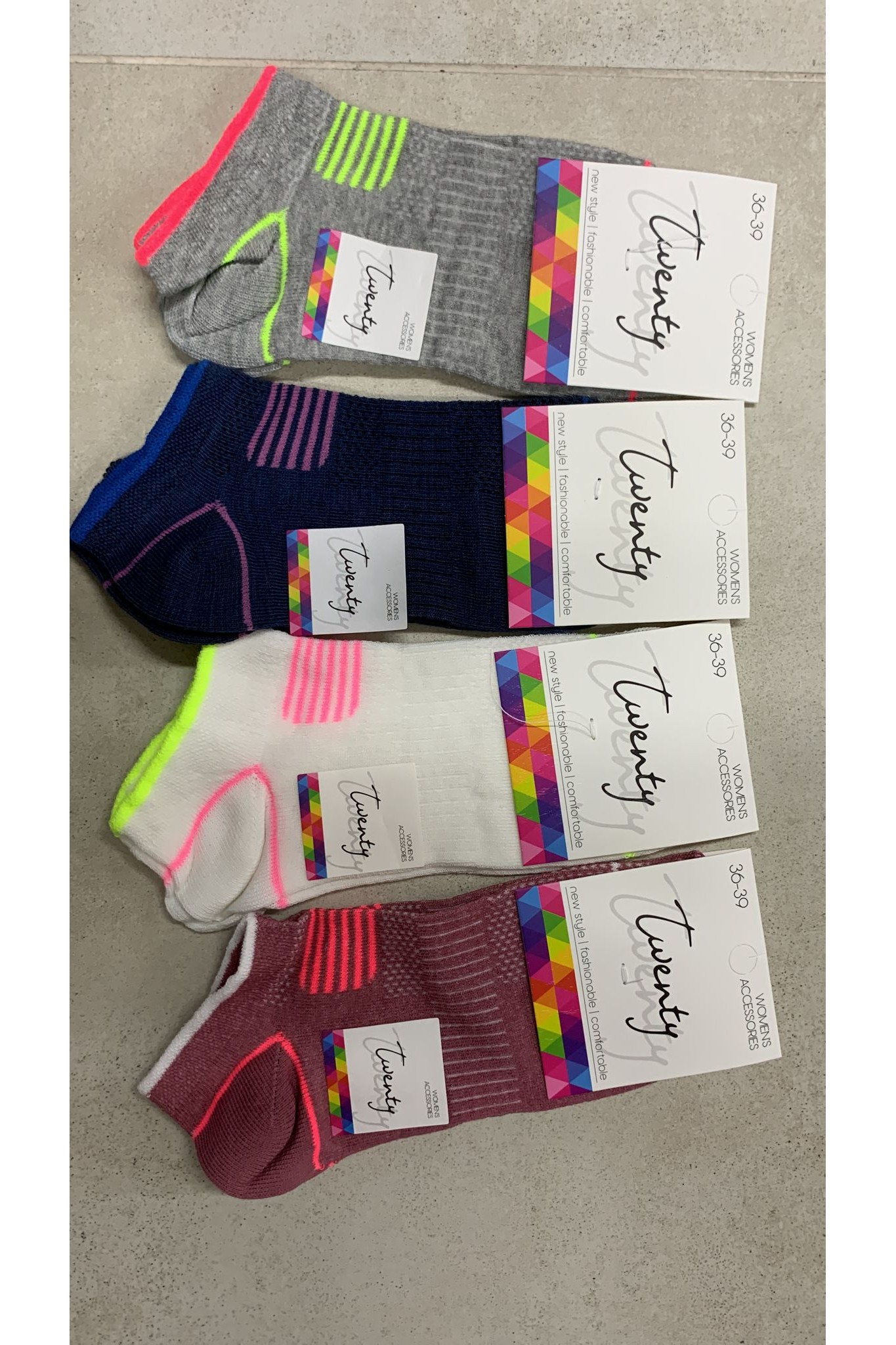 A.R.Ç Twenty Kadın Pastel Patik 12'li