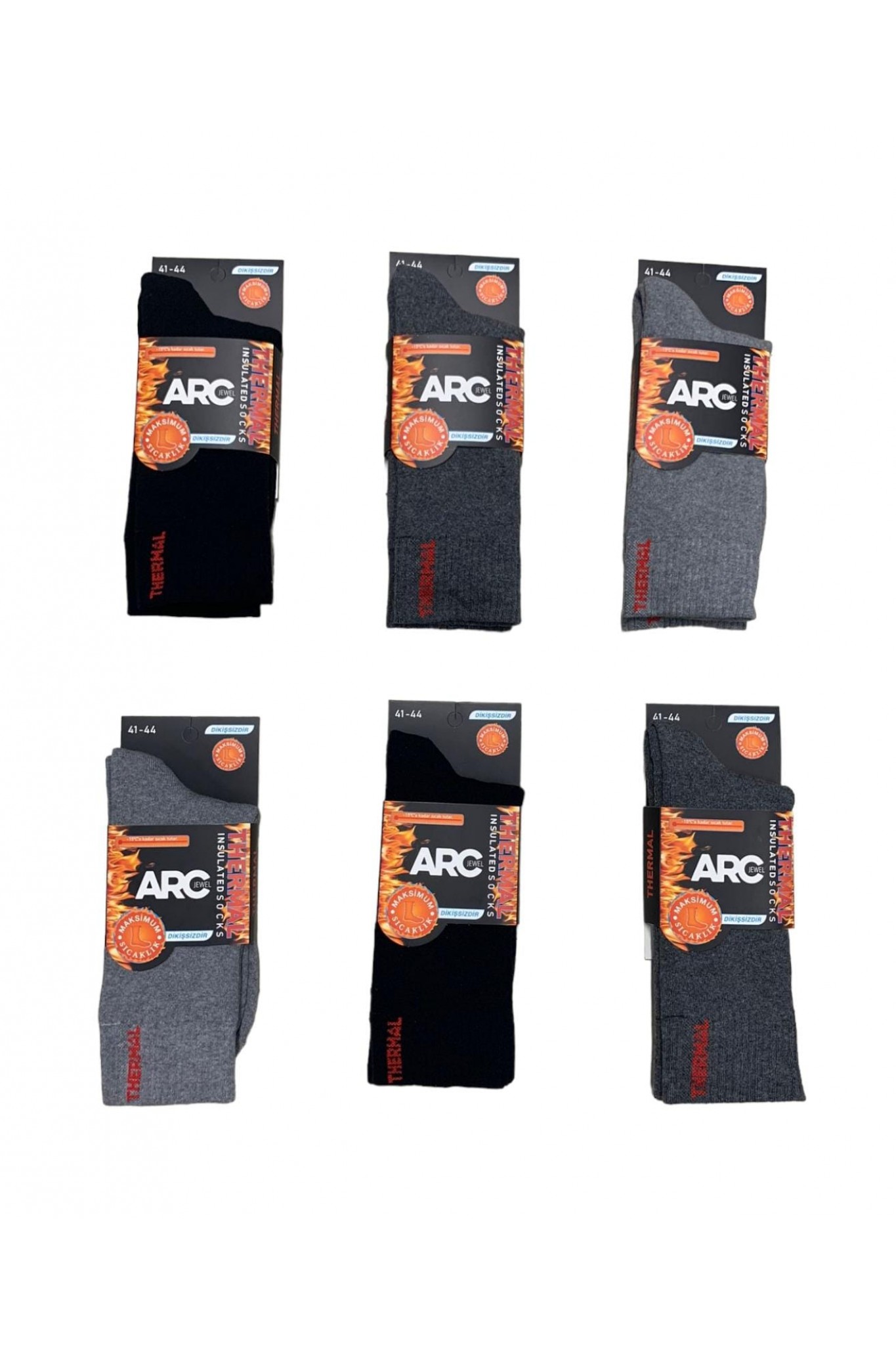 A.R.Ç Erkek Penye Thermal Soket Çorap 12'li