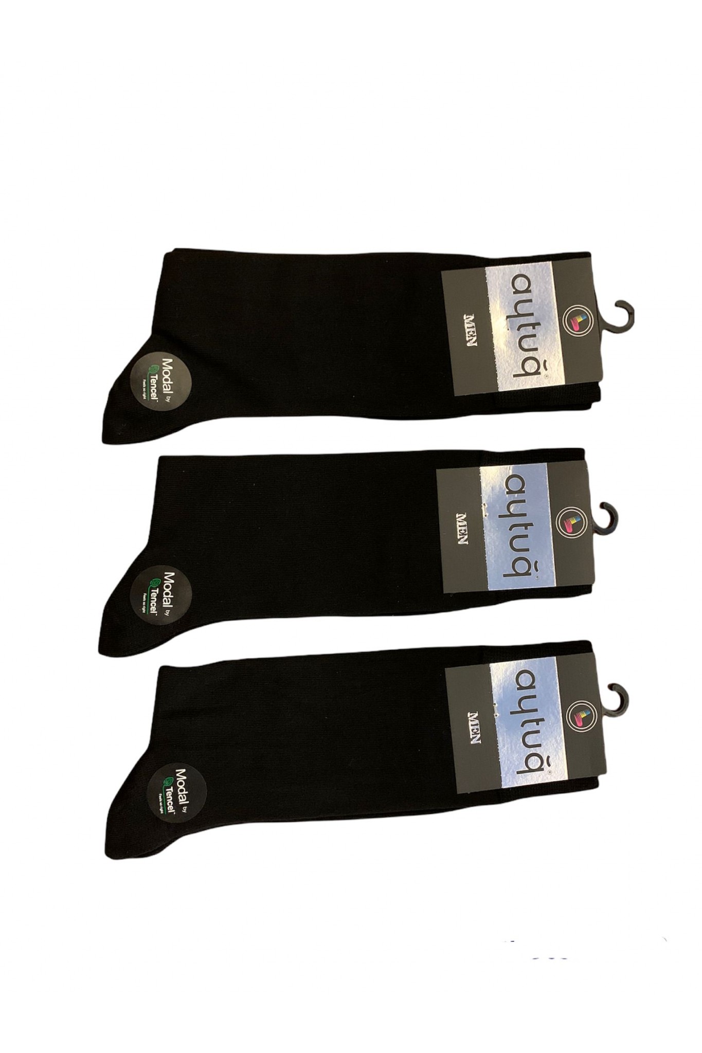 Aytuğ 13001 Erkek M. Modal Çorap Düz Siyah 12'li