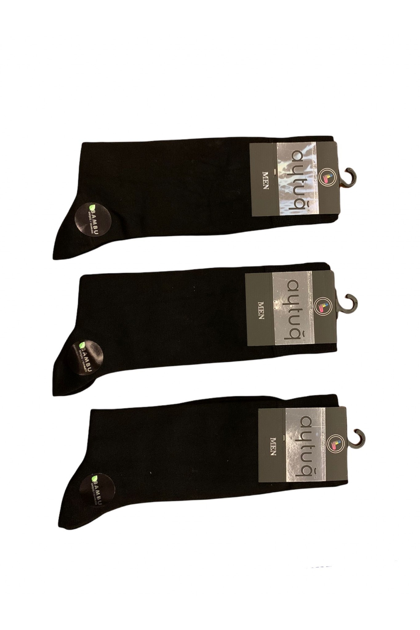 Aytuğ 14001 Erkek Bambu Düz Çorap 12'li