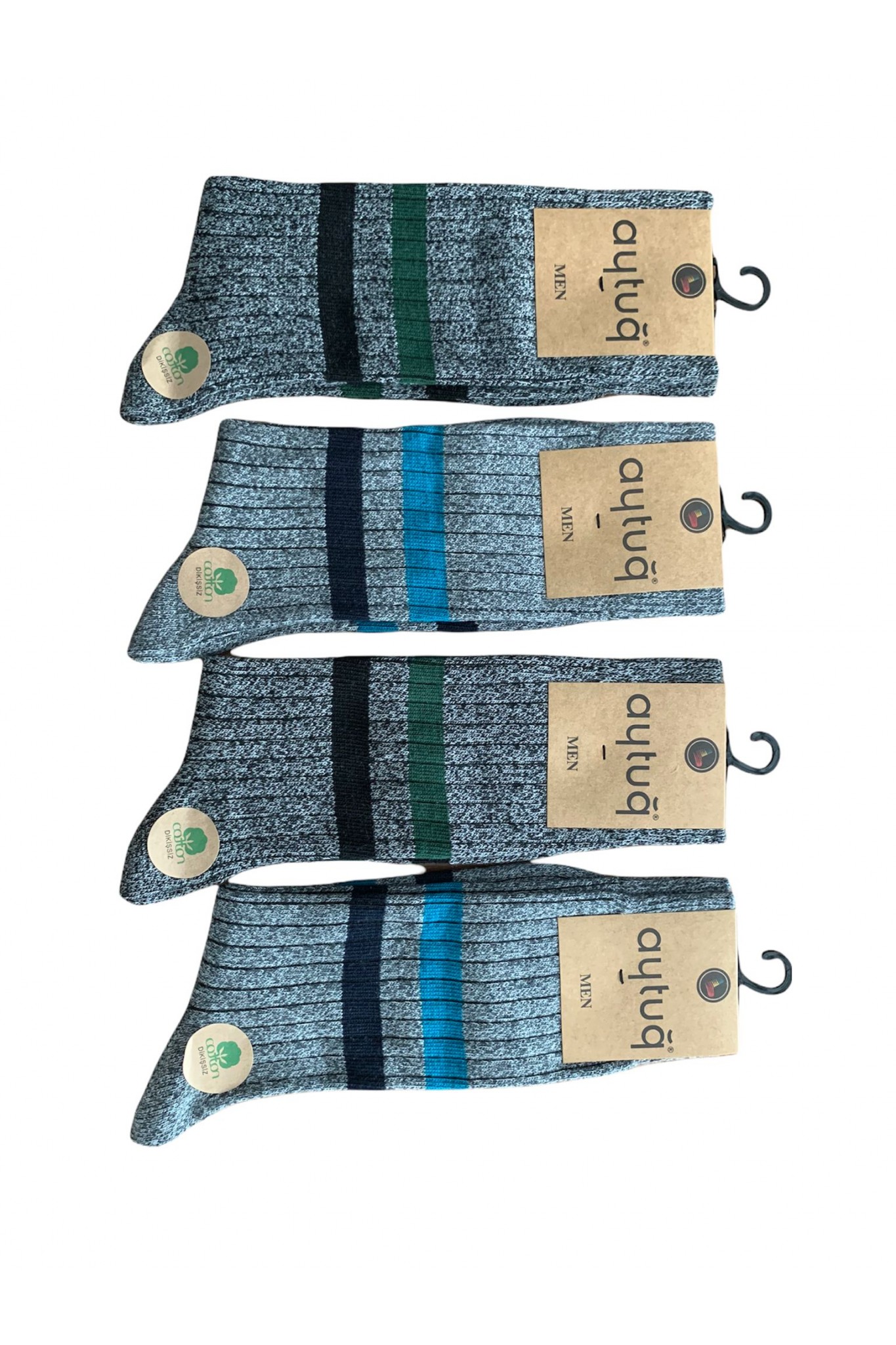 Aytuğ 22414 Çifkat Cotton Des.5 Erkek Çorap 12'li