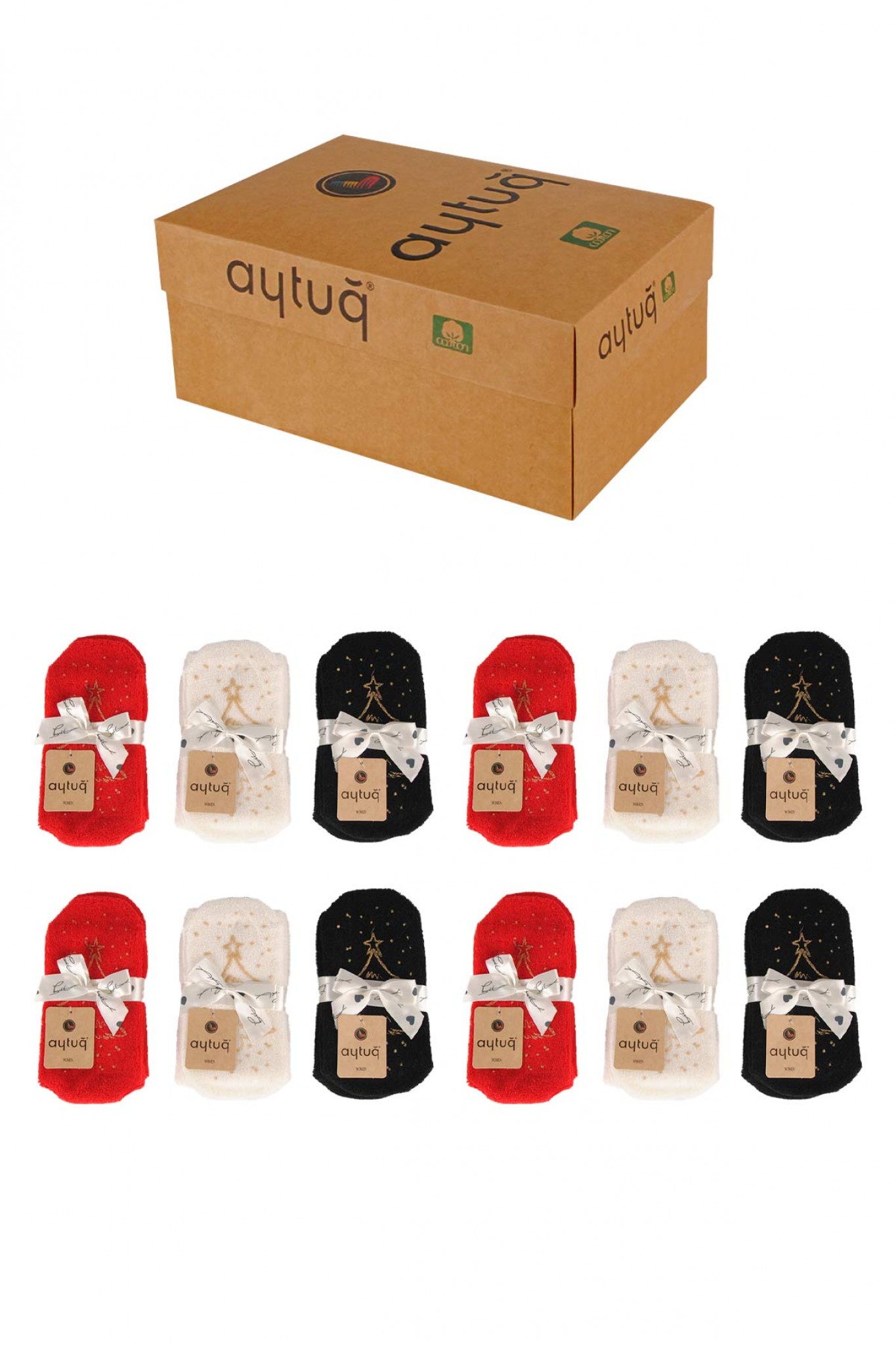 Aytuğ 44281 Tabanaltı Bas.Havlu Des.1 Kadın Çorap 12'li