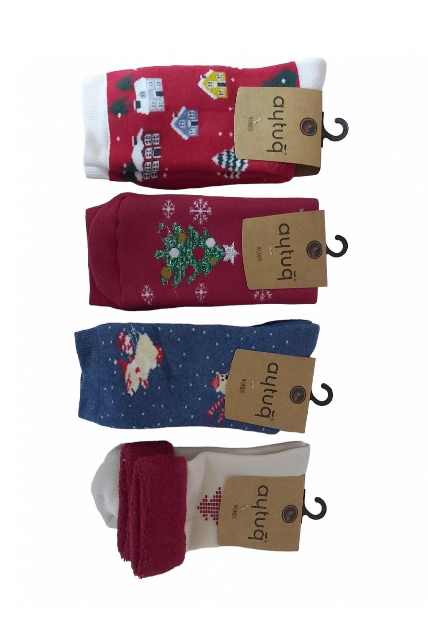 Aytuğ 49003 Yılbaşı Havlu Kadın Çorap 12'li