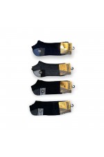 POLA ERKEK HAVLU PATİK KAHVE RENK CIZGILI KUTU