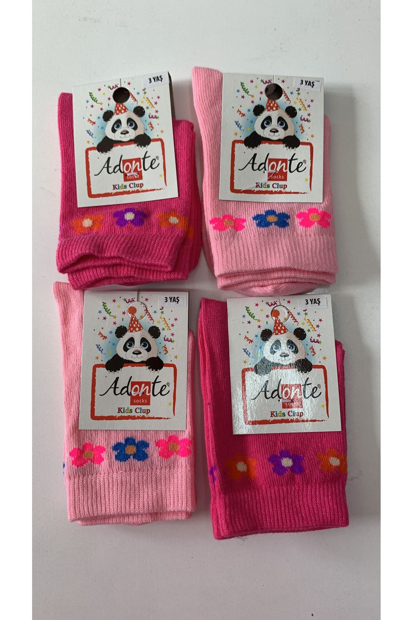 Adonte Kız Cocuk Çorap 12'li