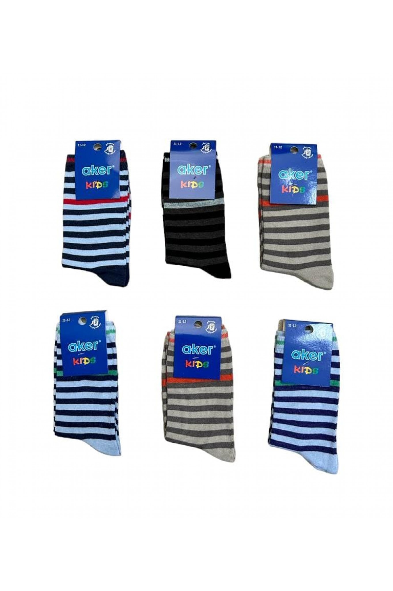 Aker Erkek Çocuk Çorap 12'li