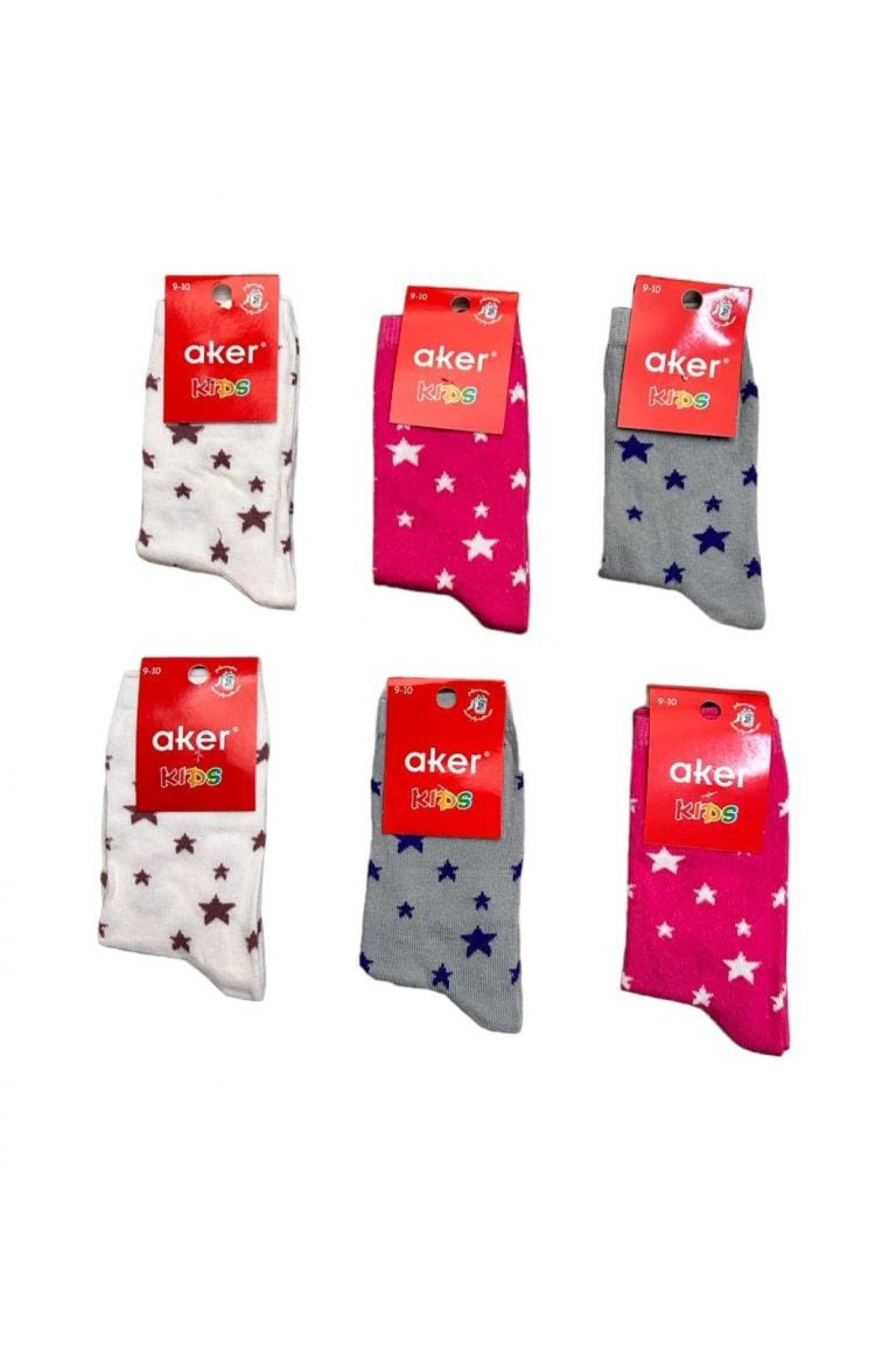 Aker Kız Çocuk Çorap 12'li