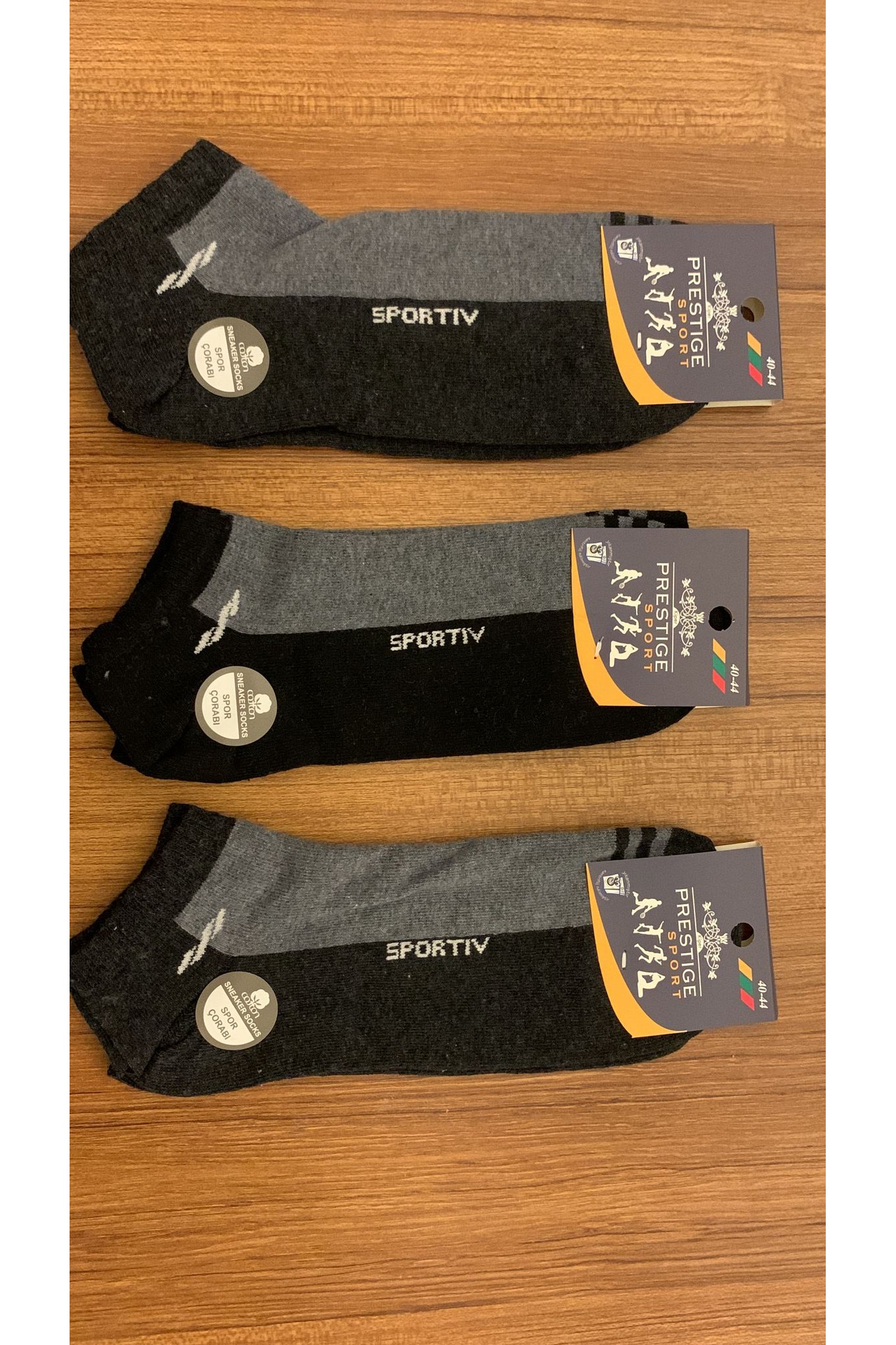 Prestıj Erkek 200 İğne Bambu Patik Çorap 12'li