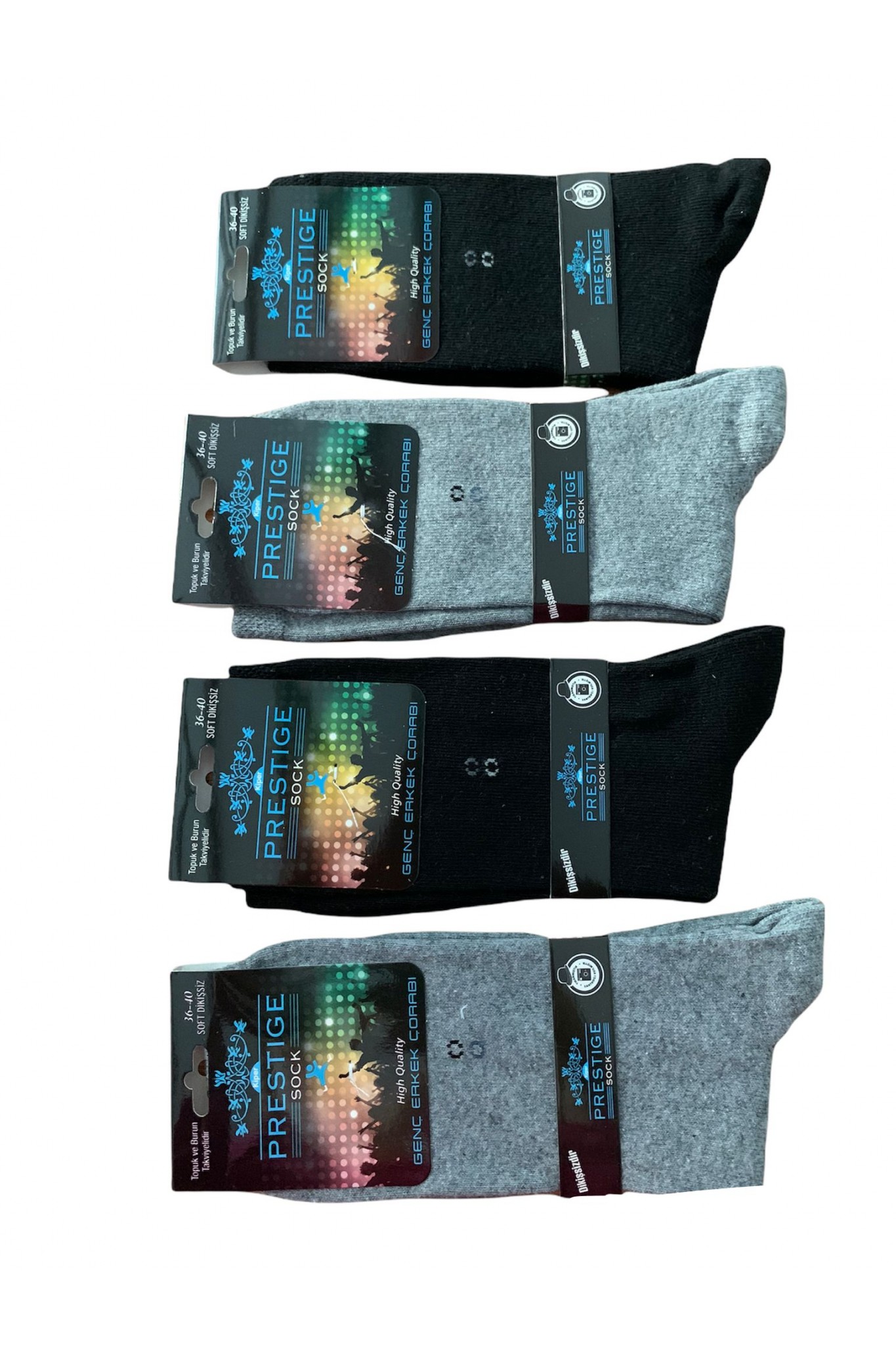 Prestıge Erkek Dikişsiz Garson Lüx Çorap 12'li