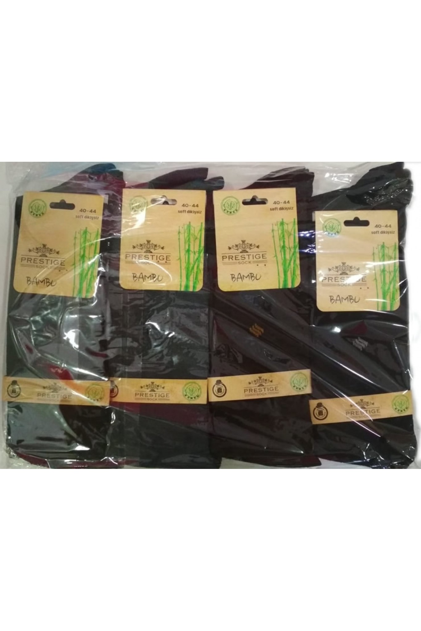 Prestıge Erkek Poşetlı Bambu Çorap 12'li