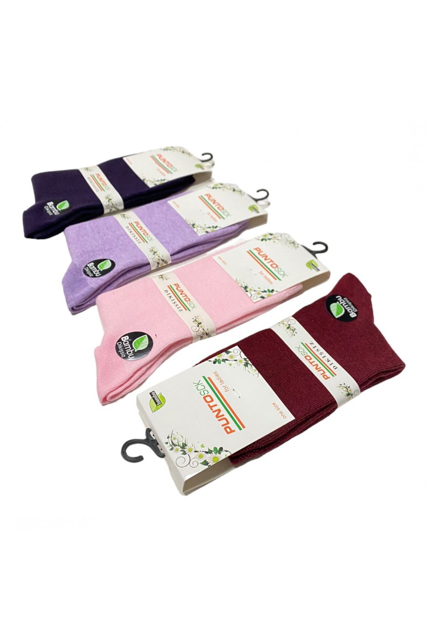 Punto Kadın Bambu Soket Çorap 12'li