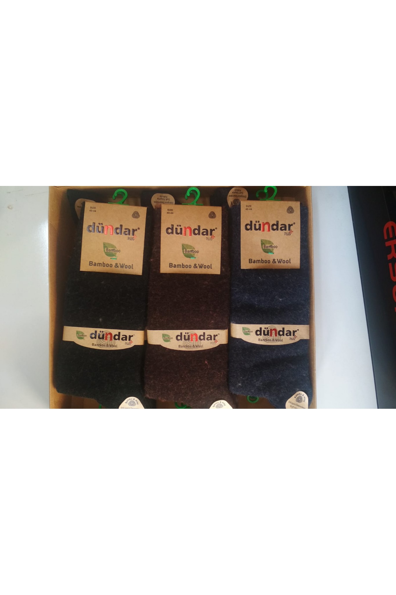 Dündar Plus Erkek Bambu Lambswoon Çorap 12'li
