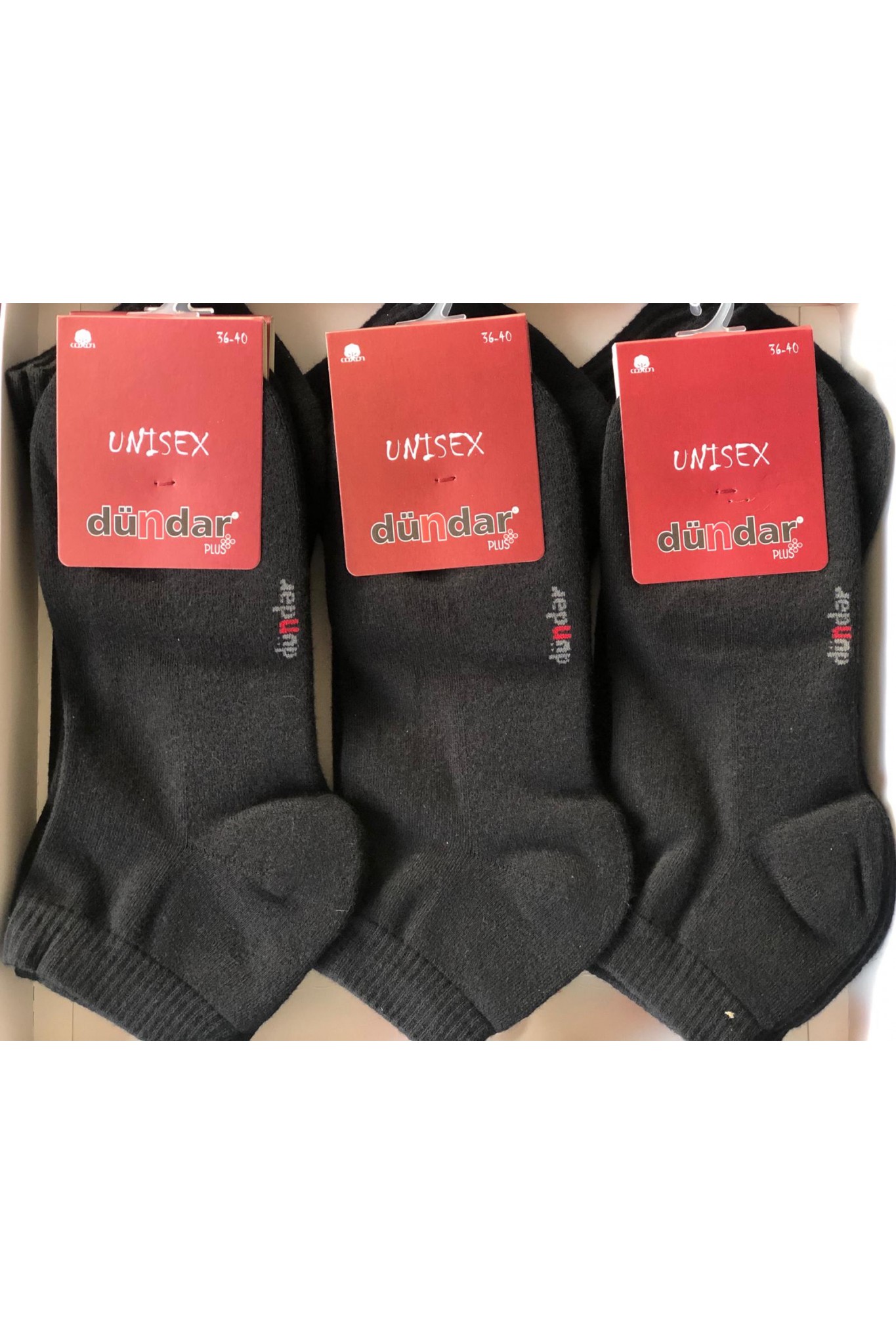 Dündar 1647668 Plus Uniseks Yarım Havlu Patik 12'li