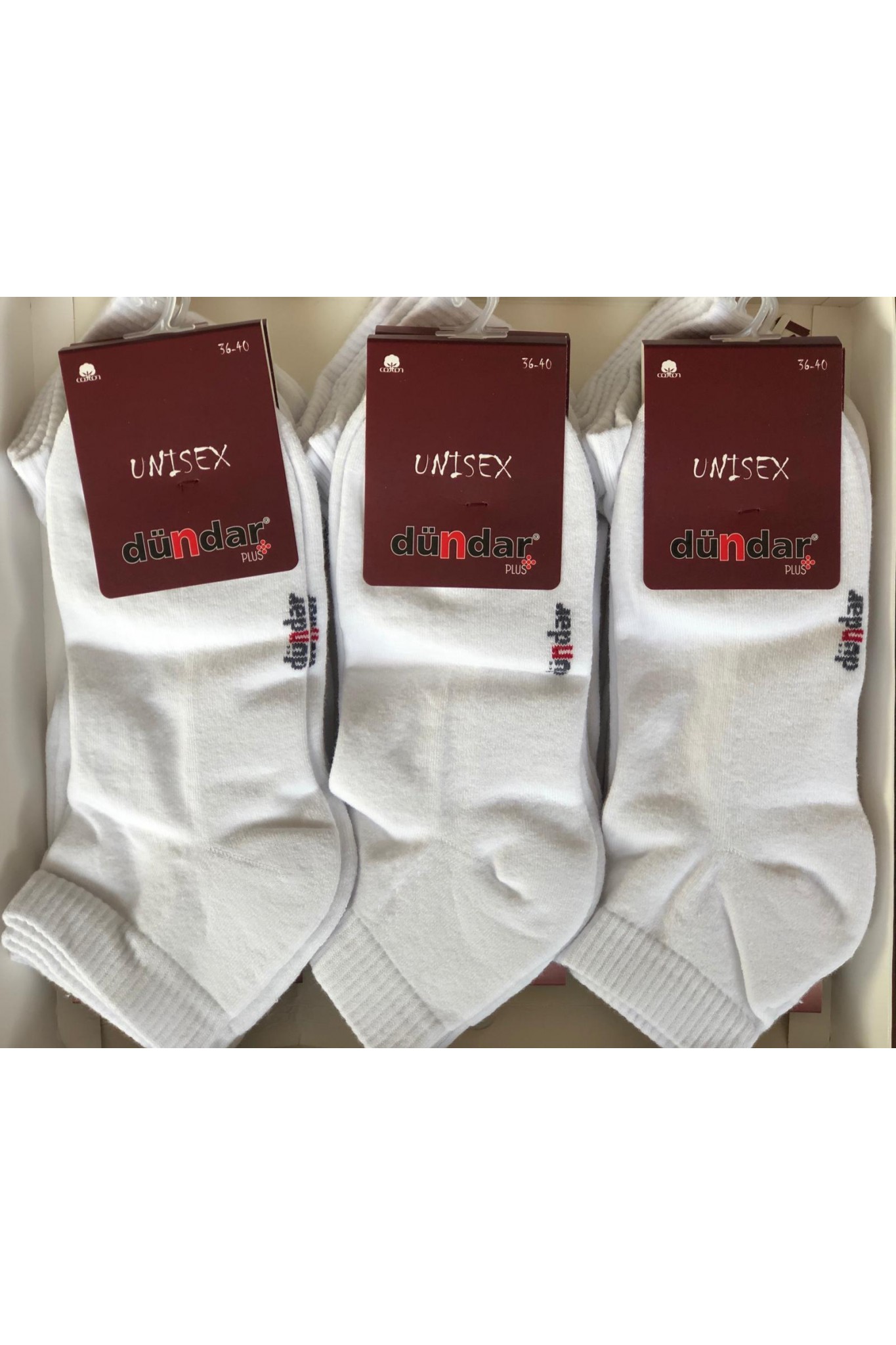 Dündar 1647668 Plus Uniseks Yarım Havlu Patik 12'li