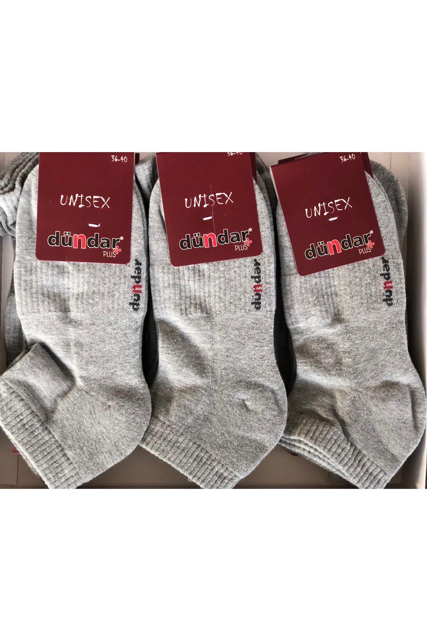 DÜNDAR 1647668 PLUS UNİSEKS YARIM HAVLU PATİK