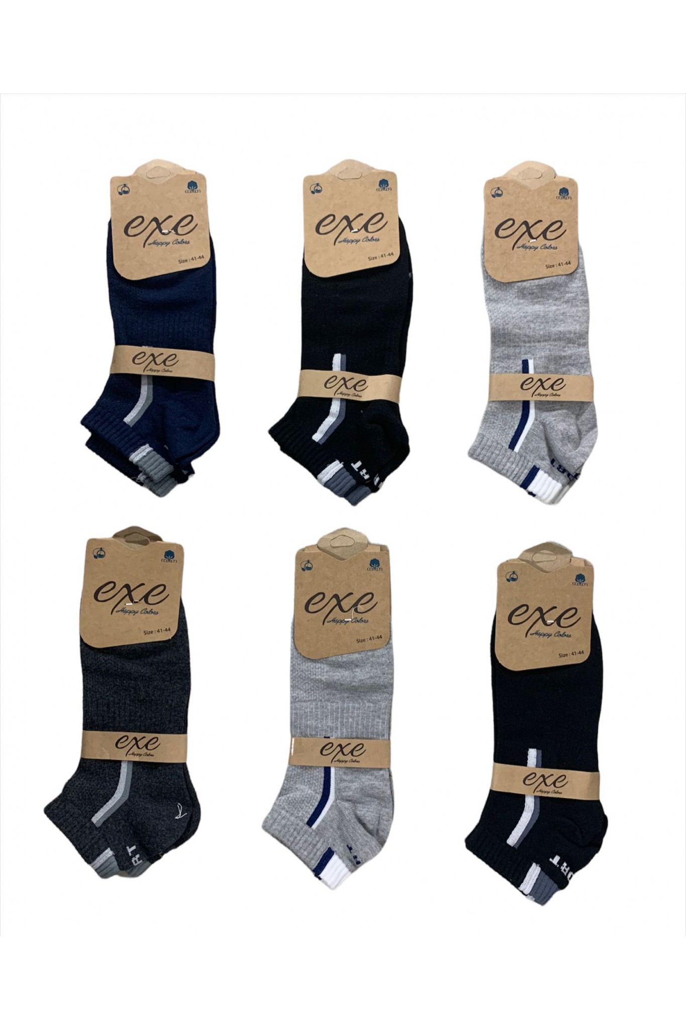 Ünlü Exe Erkek Patik 12'li