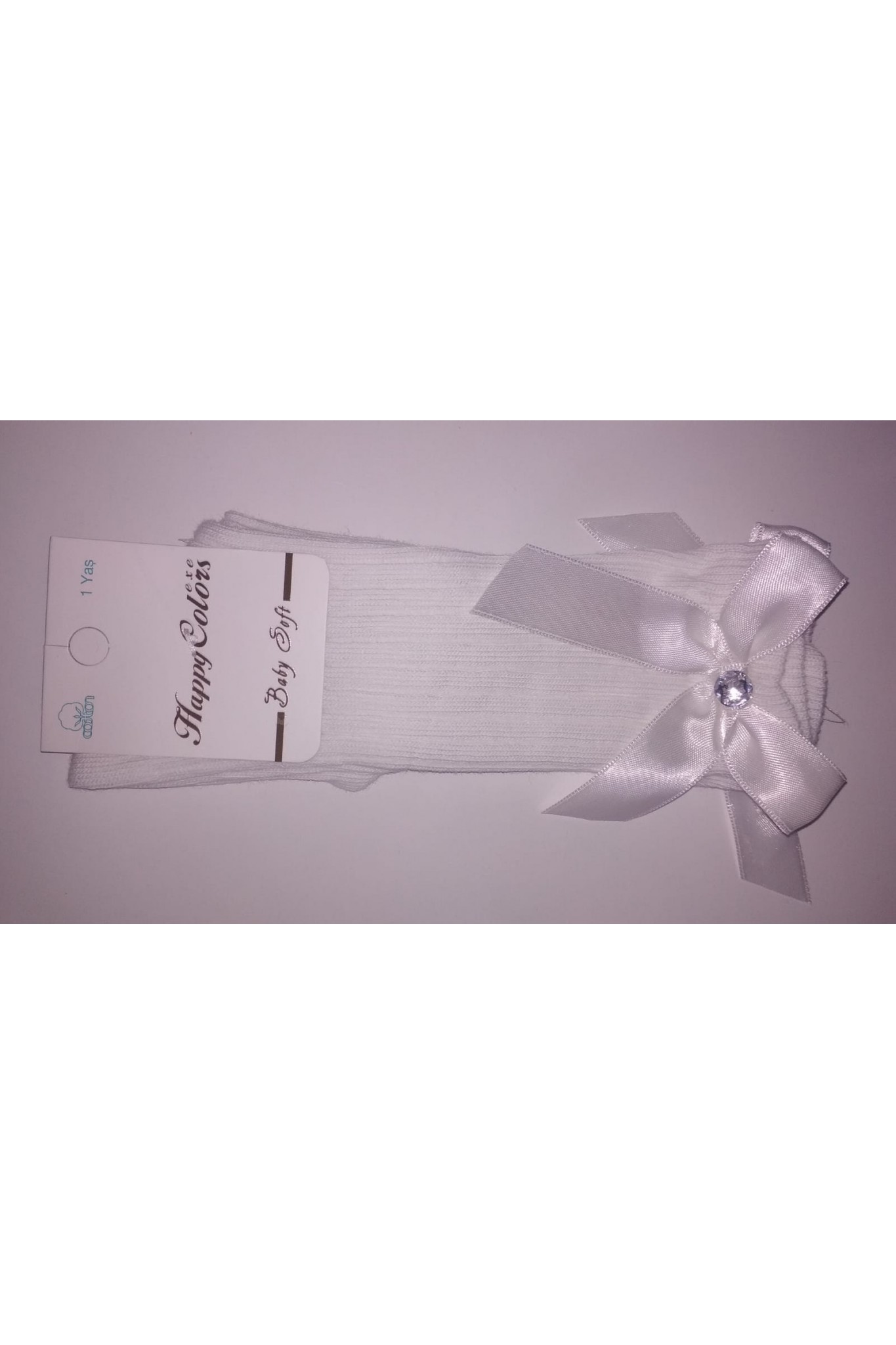 ÜNLÜ 111 DİZALTI KURDELE AKSESUARLI ÇORAP