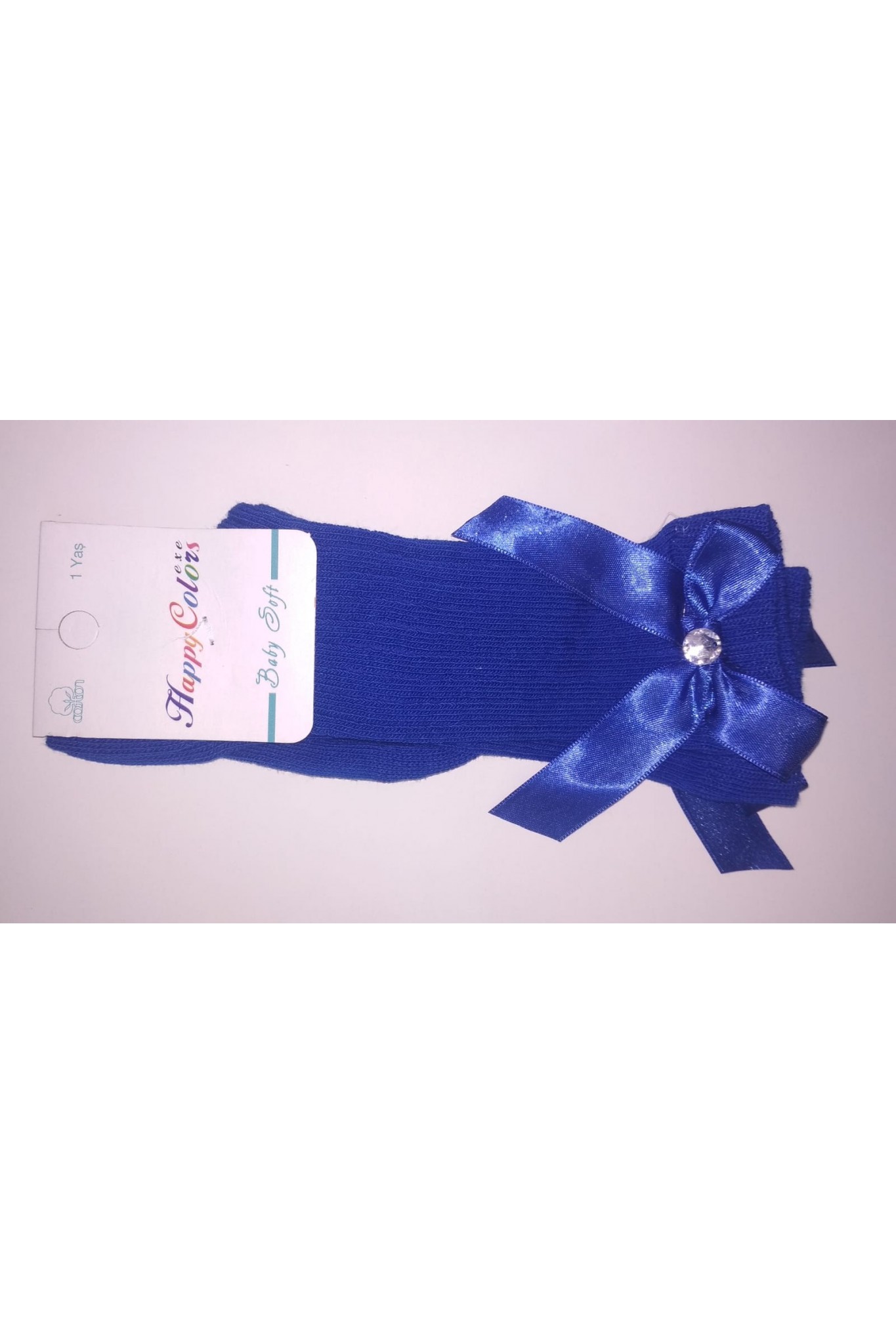 ÜNLÜ 111 DİZALTI KURDELE AKSESUARLI ÇORAP