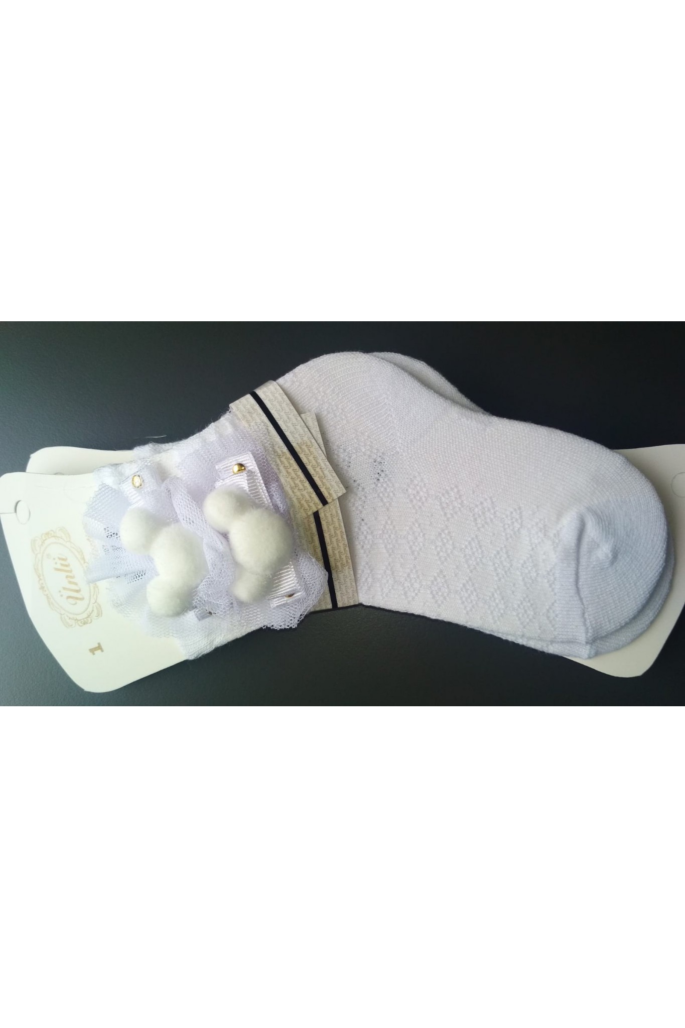 Ünlü 507 Bebe Dantelli Çorap 12'li