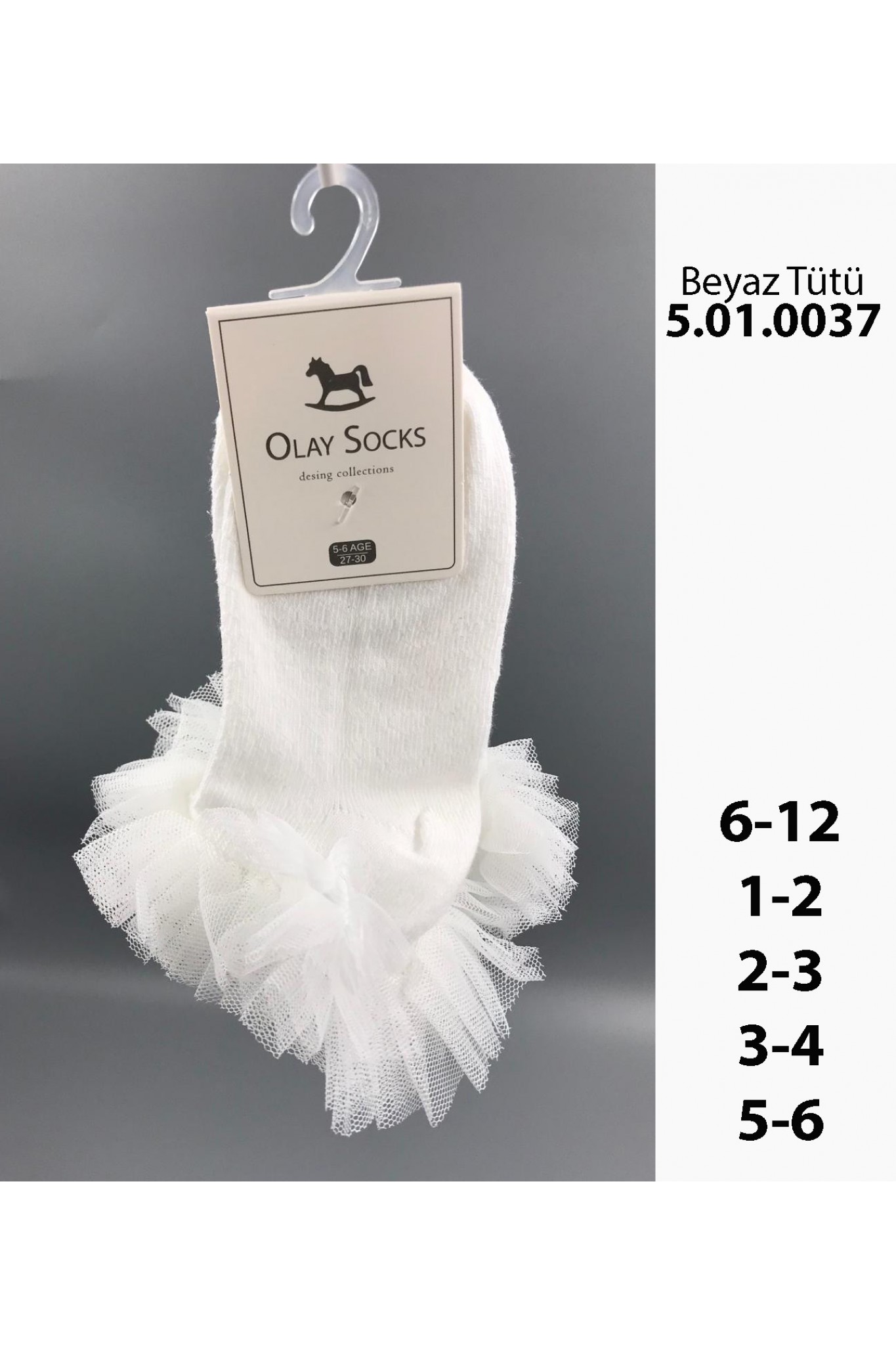 Olay Socks Renkli Kız Bebek Çorap 6'lı