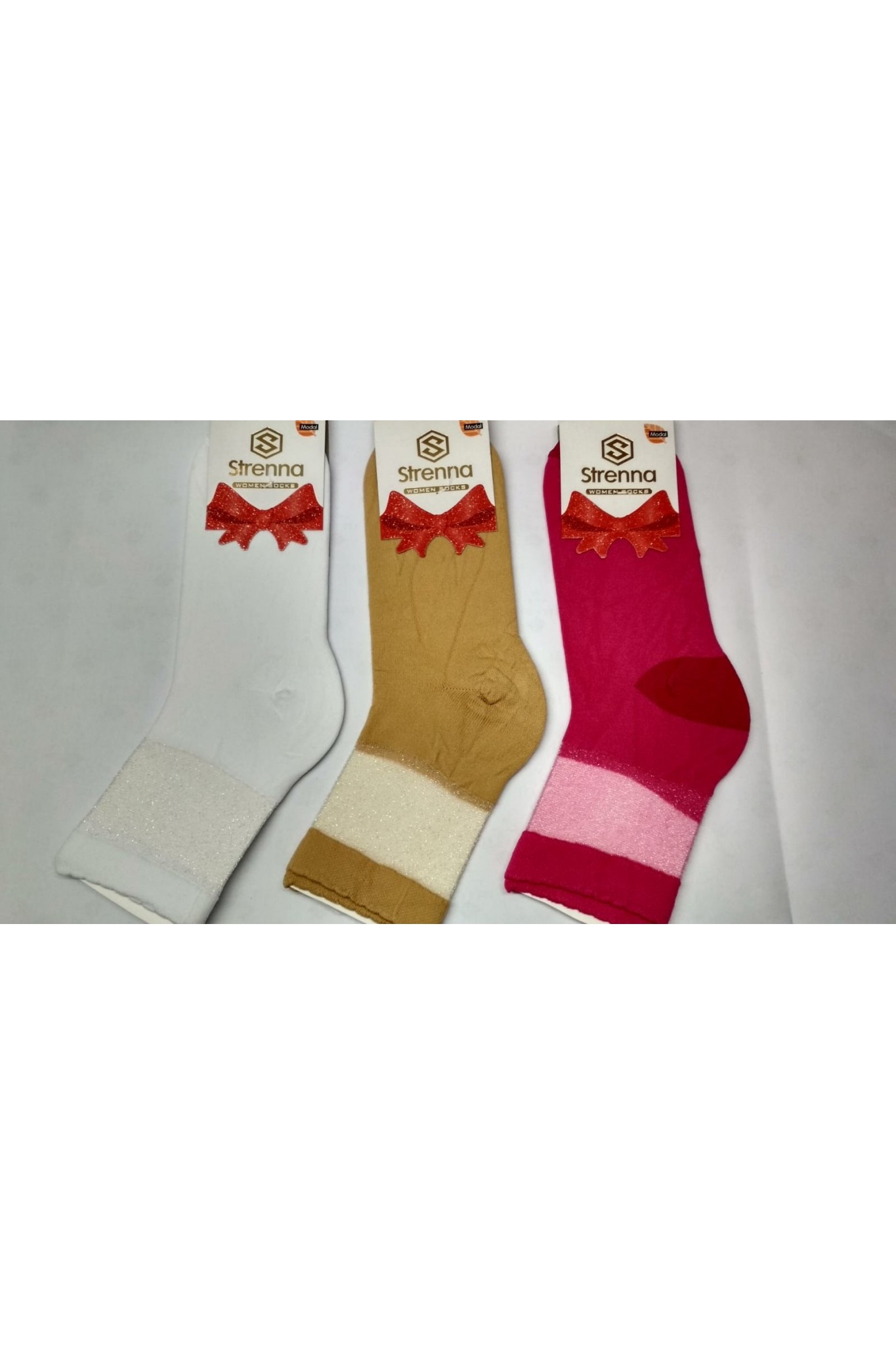 Strenna Kadın Modal Simli Soket 6'lı