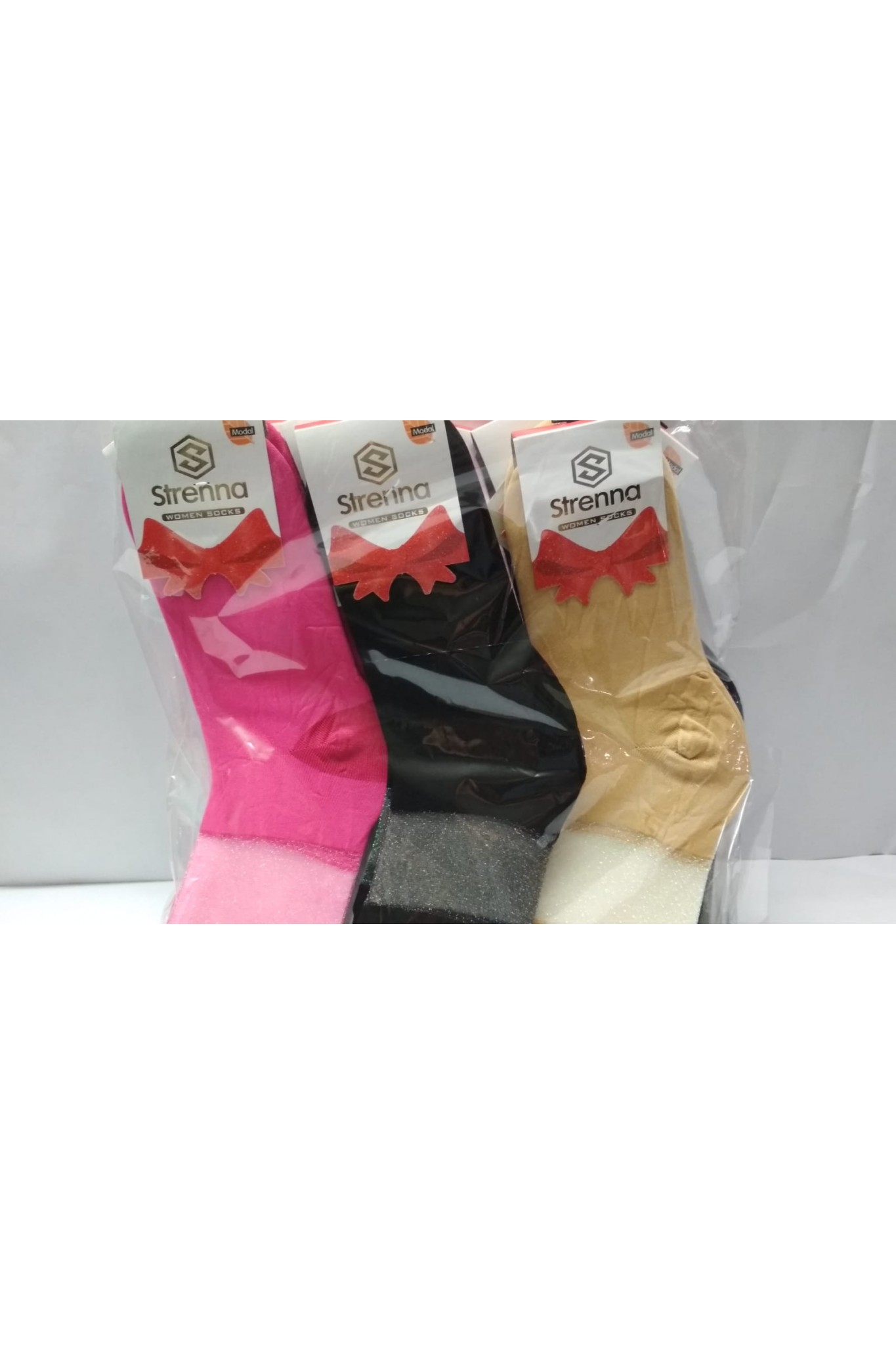 Strenna Kadın Modal Simli Soket 6'lı