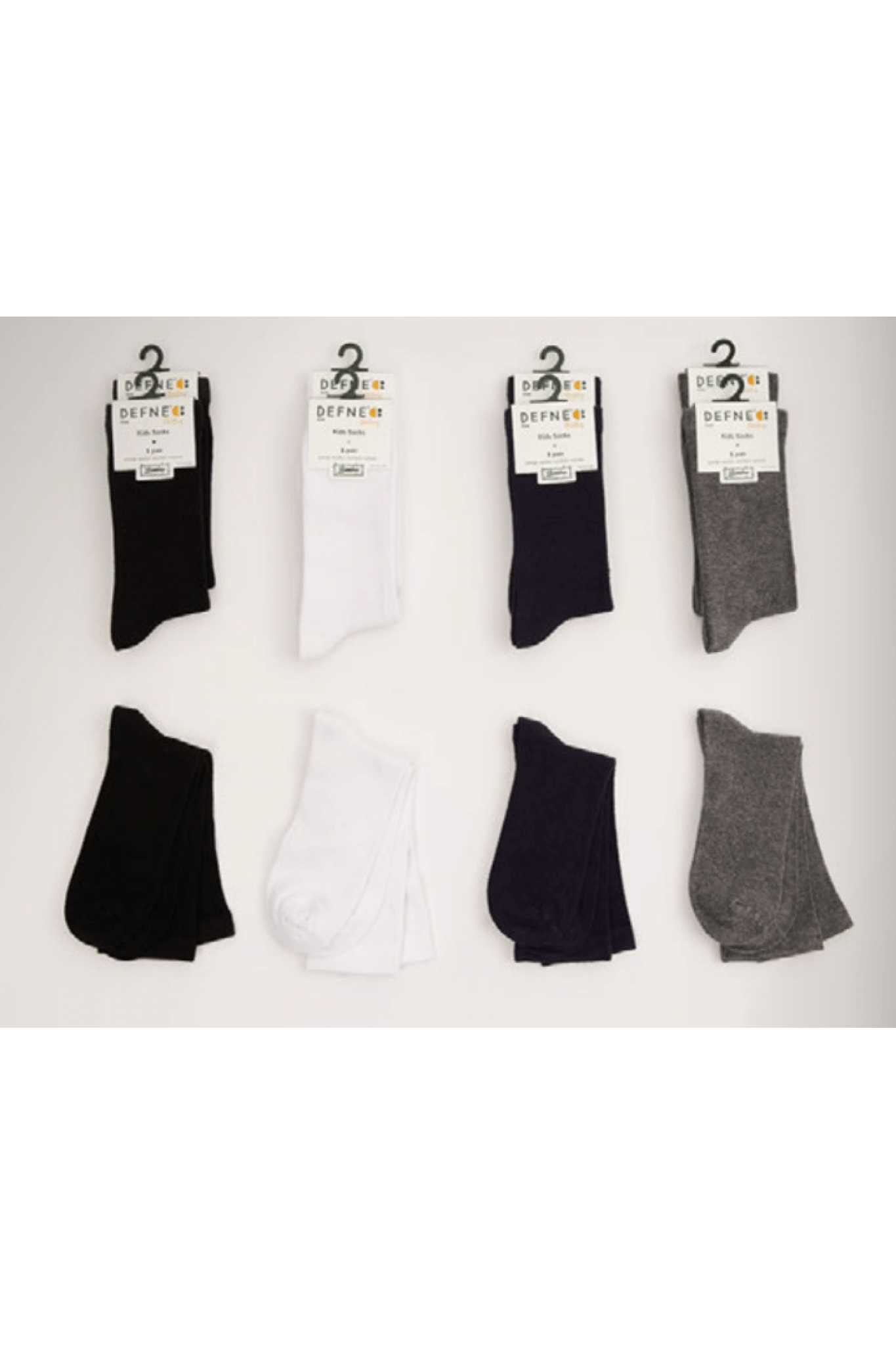 Defne Cocuk Bambu Çorap 12'li