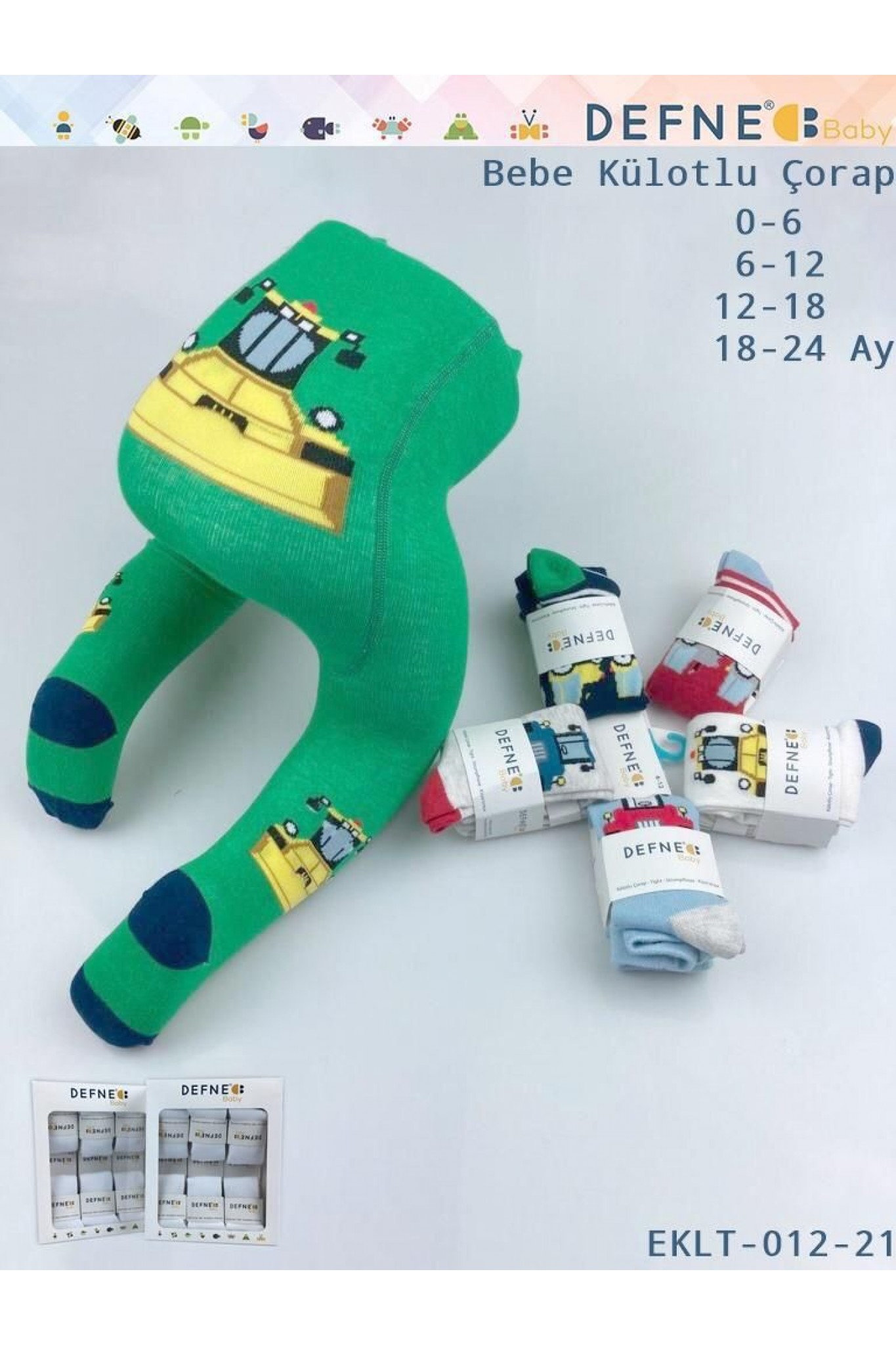 Defne Bebe Külotlu Çorap Eklt- 012-21 6'lı