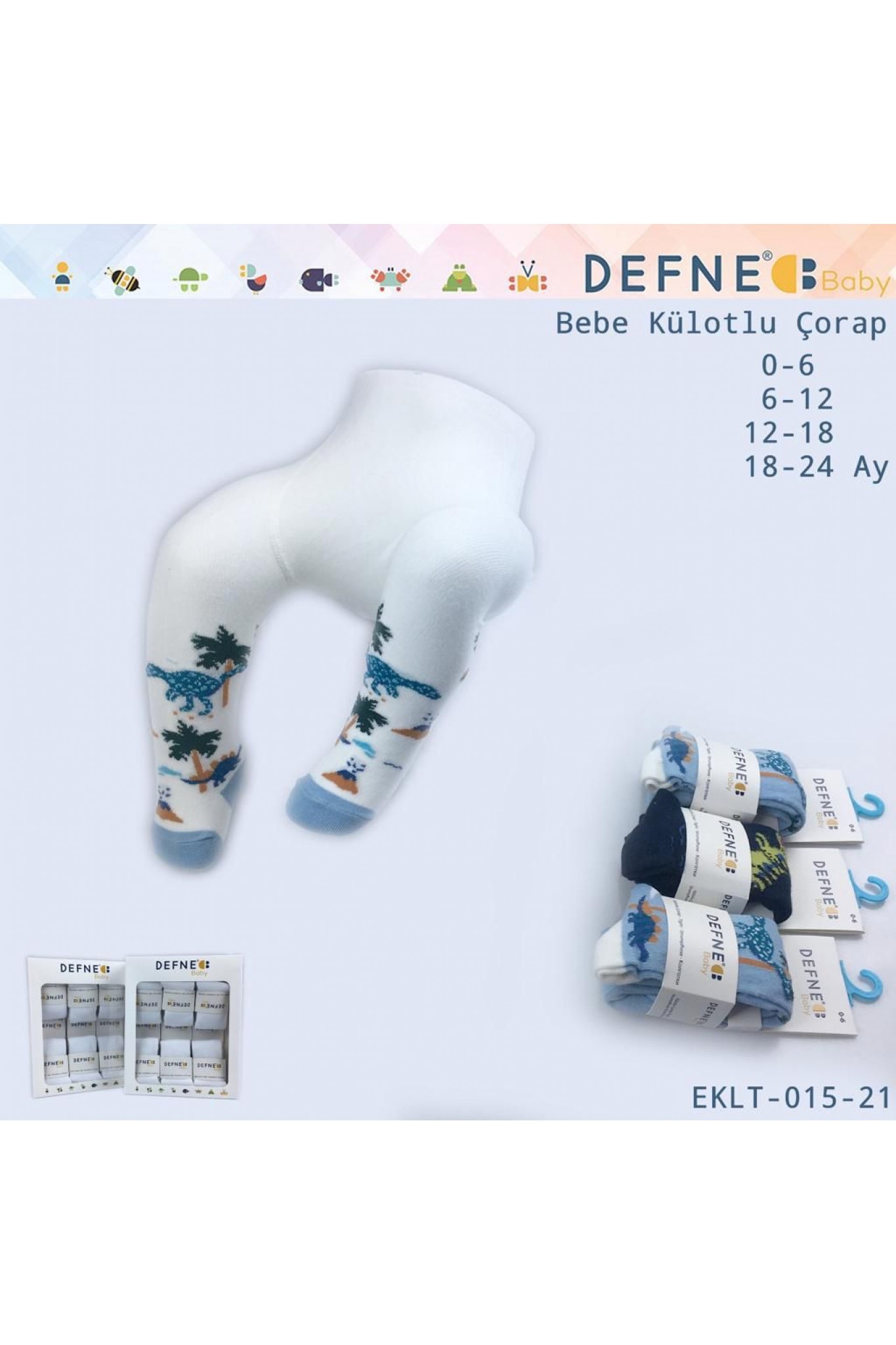 Defne Bebe Külotlu Çorap Eklt- 015-21-0-6 Ay 6'lı