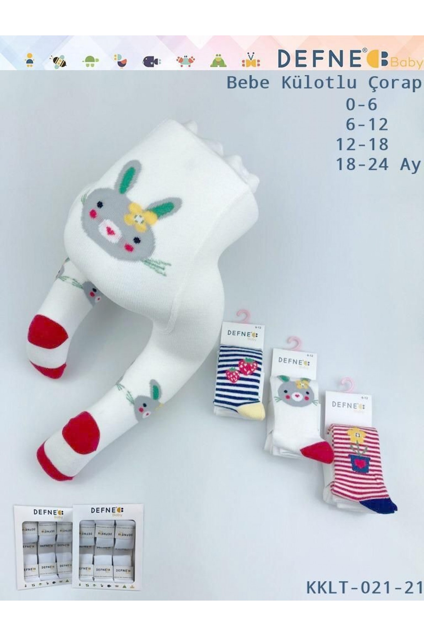 Defne Bebe Külotlu Çorap Kklt- 021-21 6'lı