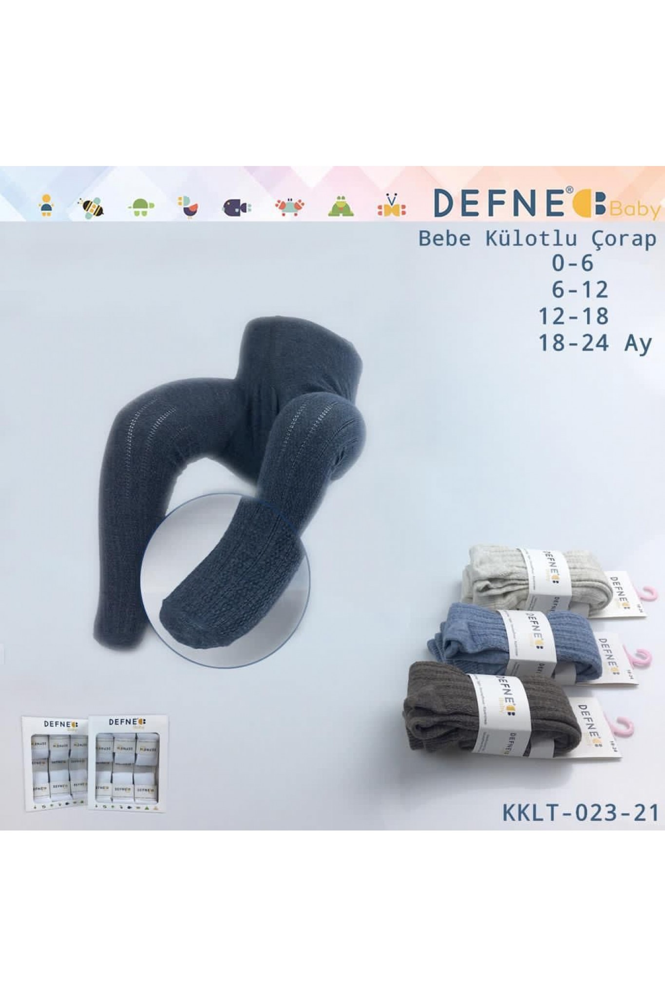 Defne Bebe Külotlu Çorap Kklt- 023-21 6'lı