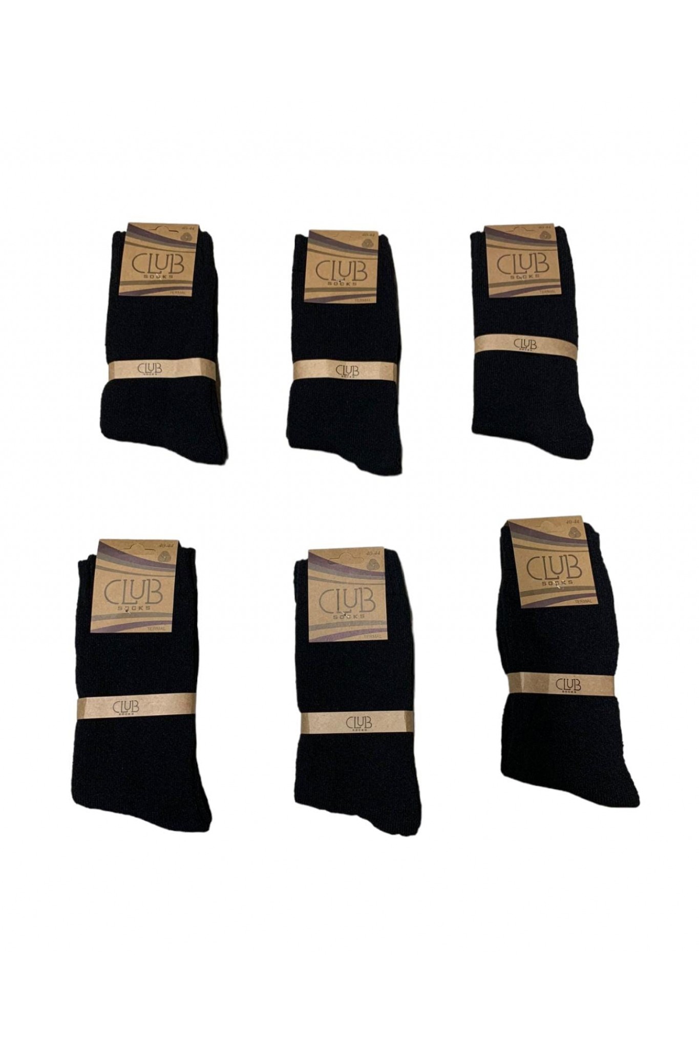 Clup Erkek Ekonomik Yün Havlu Çorap 12'li