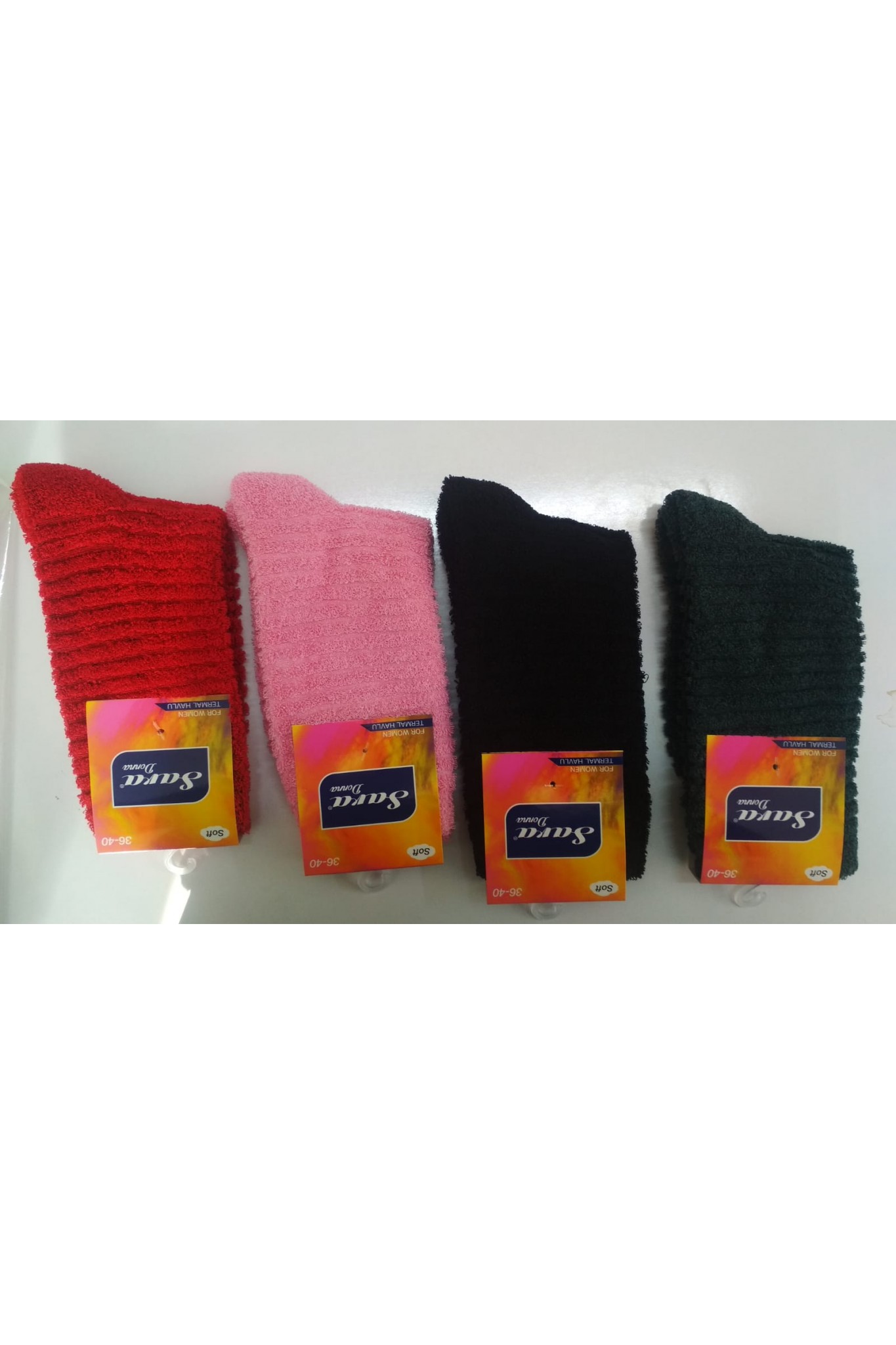 Sara Donna Kadın Ters Havlu Soket 12'li