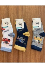 VİP ERKEK BEBE LIKRALI YIKAMALI ÇORAP KOD:101