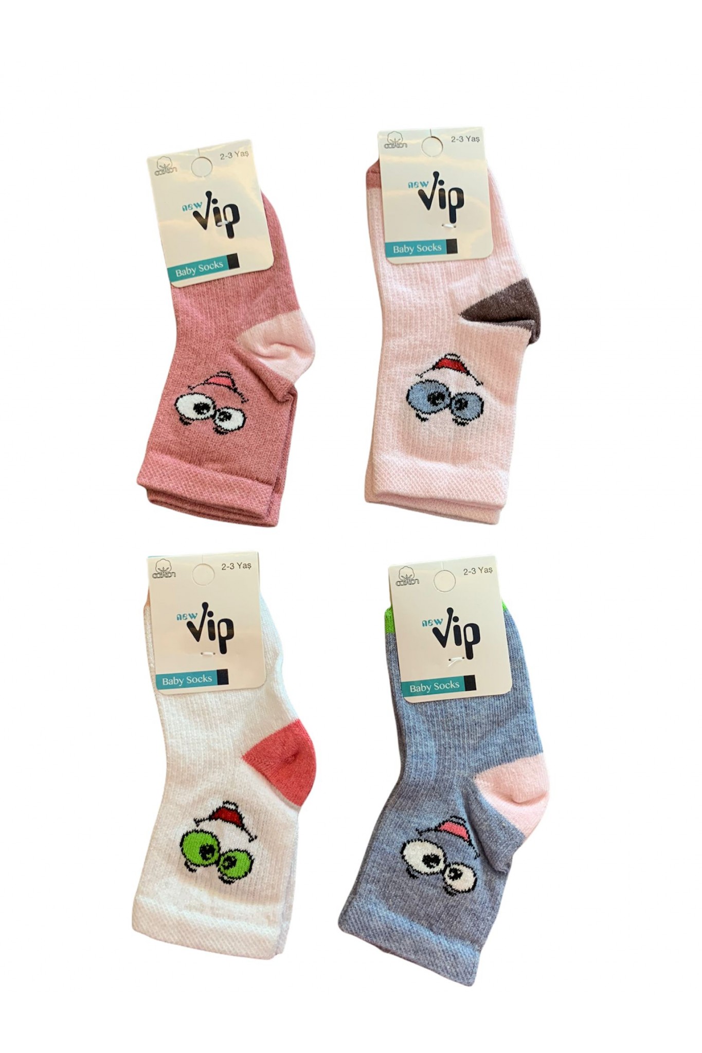 Vip Erkek Bebe Lıkralı Yıkamalı Çorap KOD:101 12'li