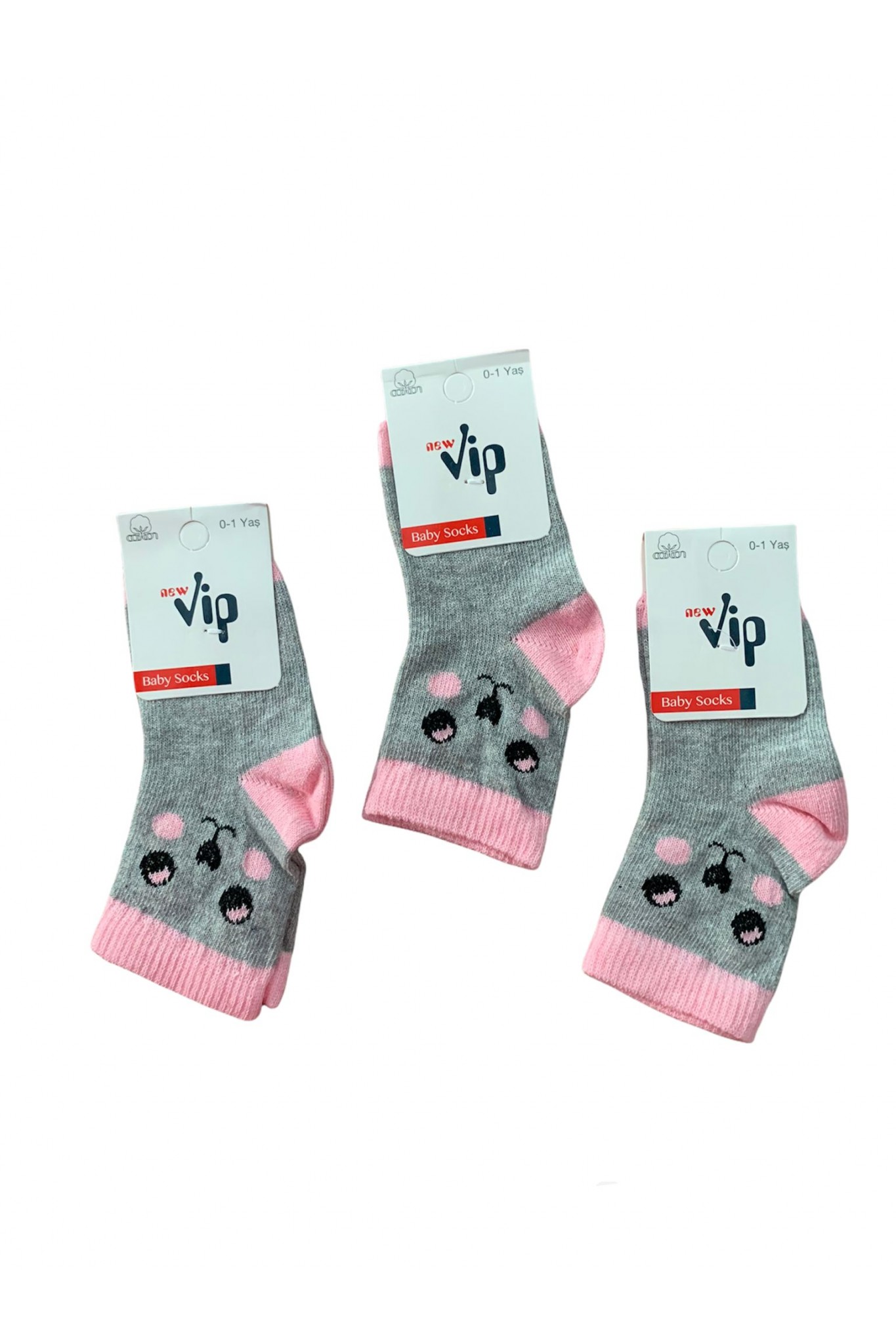 Vip Erkek Bebe Lıkralı Yıkamalı Çorap KOD:101 12'li