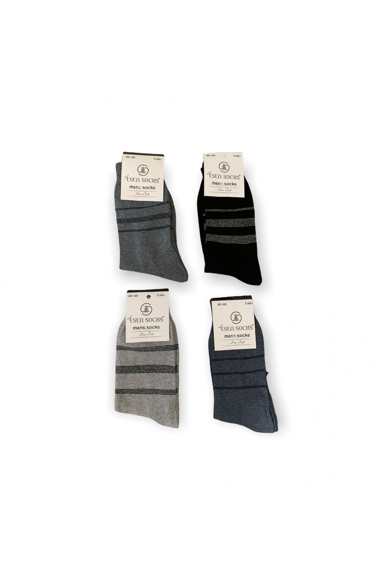 Esen Erkek Düz Çorap 12'li