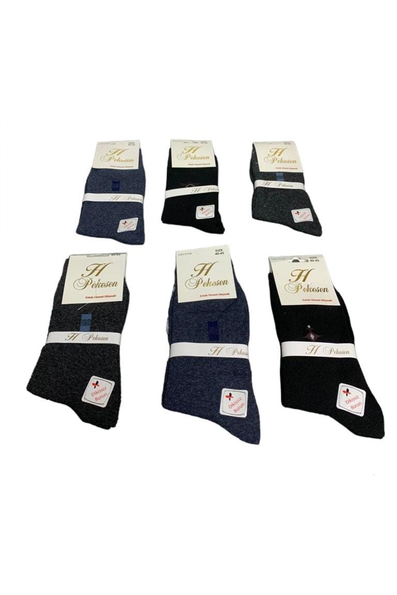 Esen Erkek Dikişsiz Bilgasayarlı Çorap 12'li