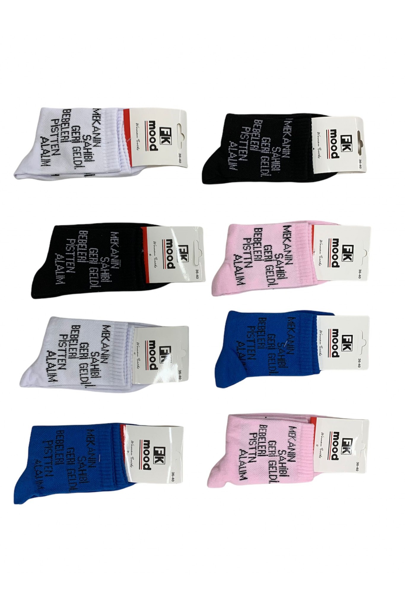 Fk Mood Kadın Çorabı 12'li