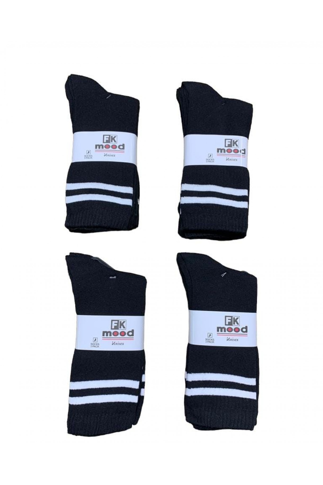 Fk Mood Kadın 3'lü Tenis Çorabı 4'li