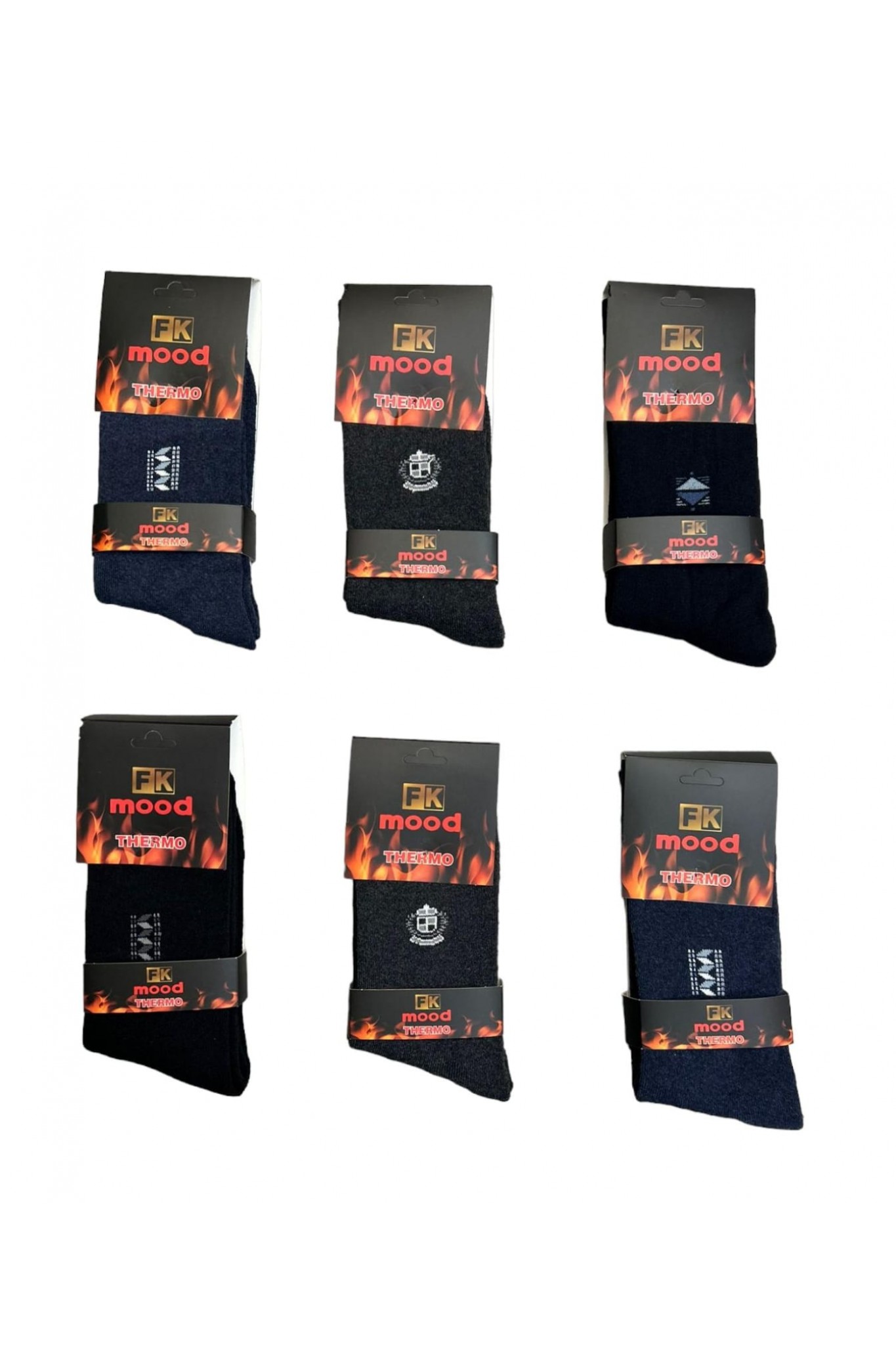 Fk Mood Erkek Thermal Havlu Çorap 12'li