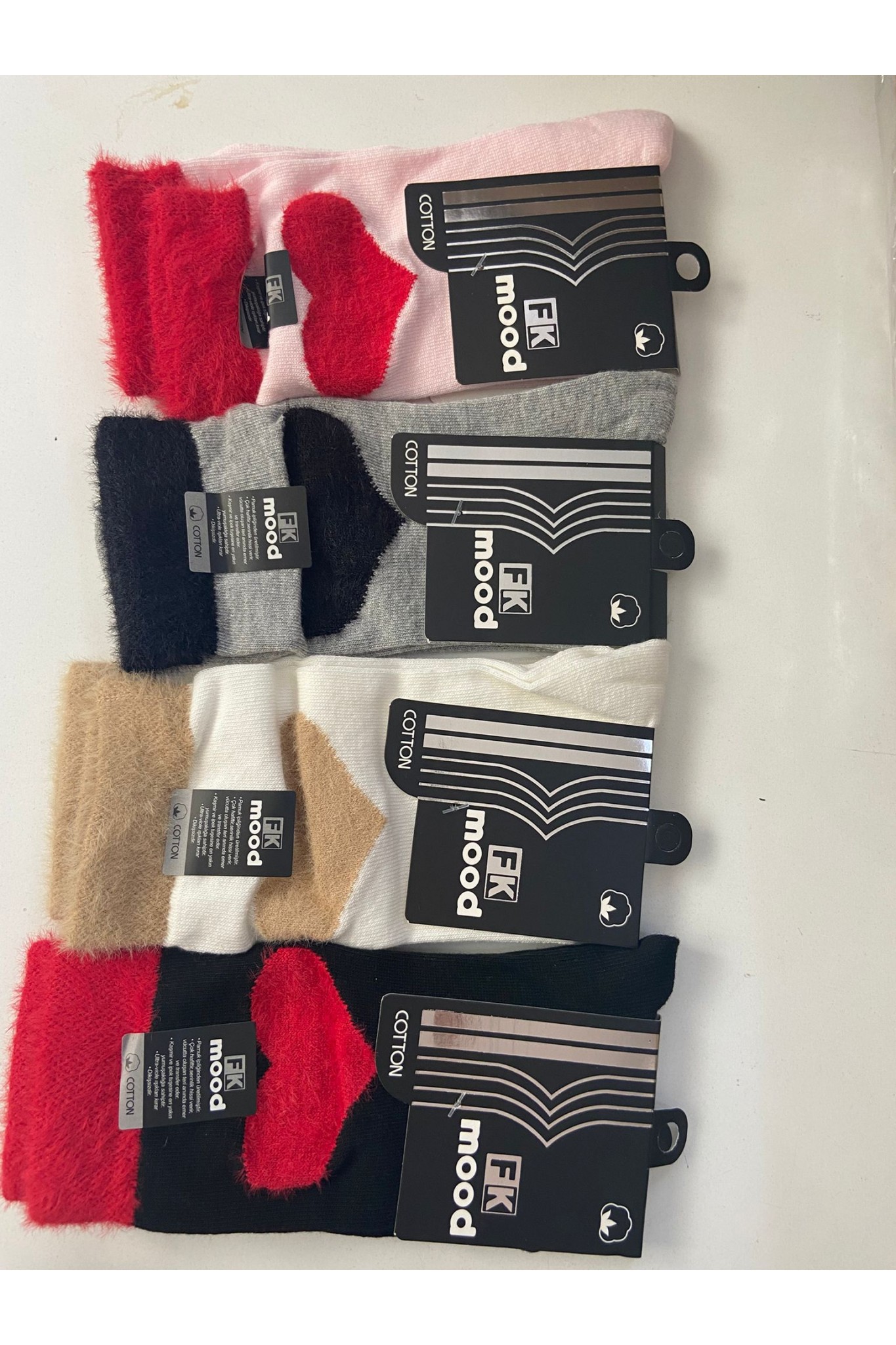 Fk Mood Kadın Tüylü Soket 12'li