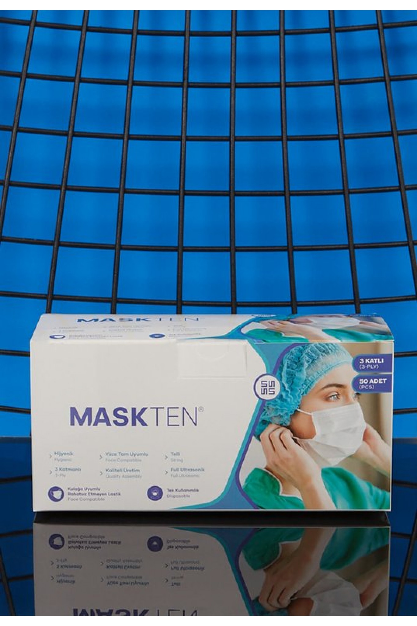 10 Lu Cerrahi Yüz Maskesi